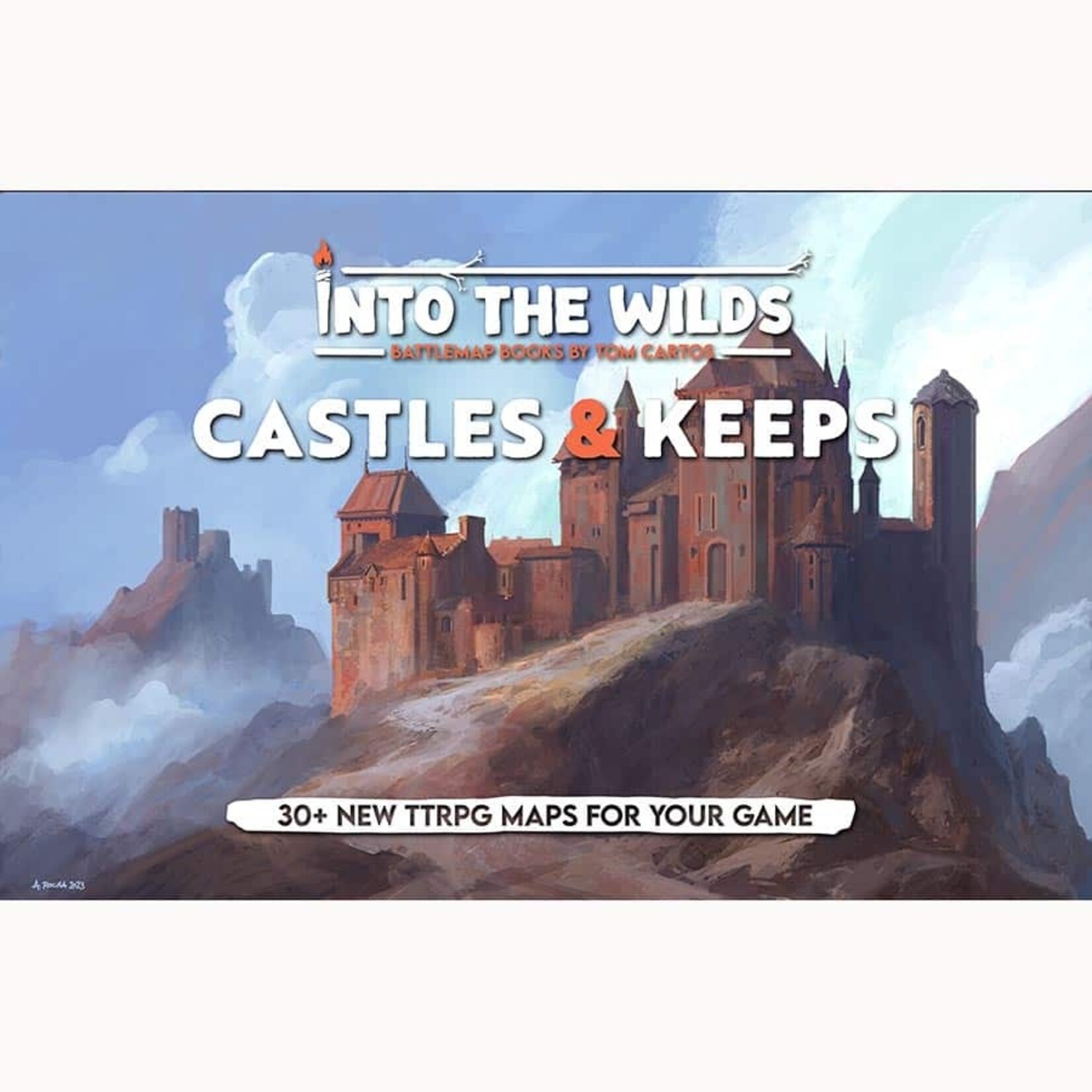 Tom Cartos Into the Wilds Battlemap Books: Castles & Keeps