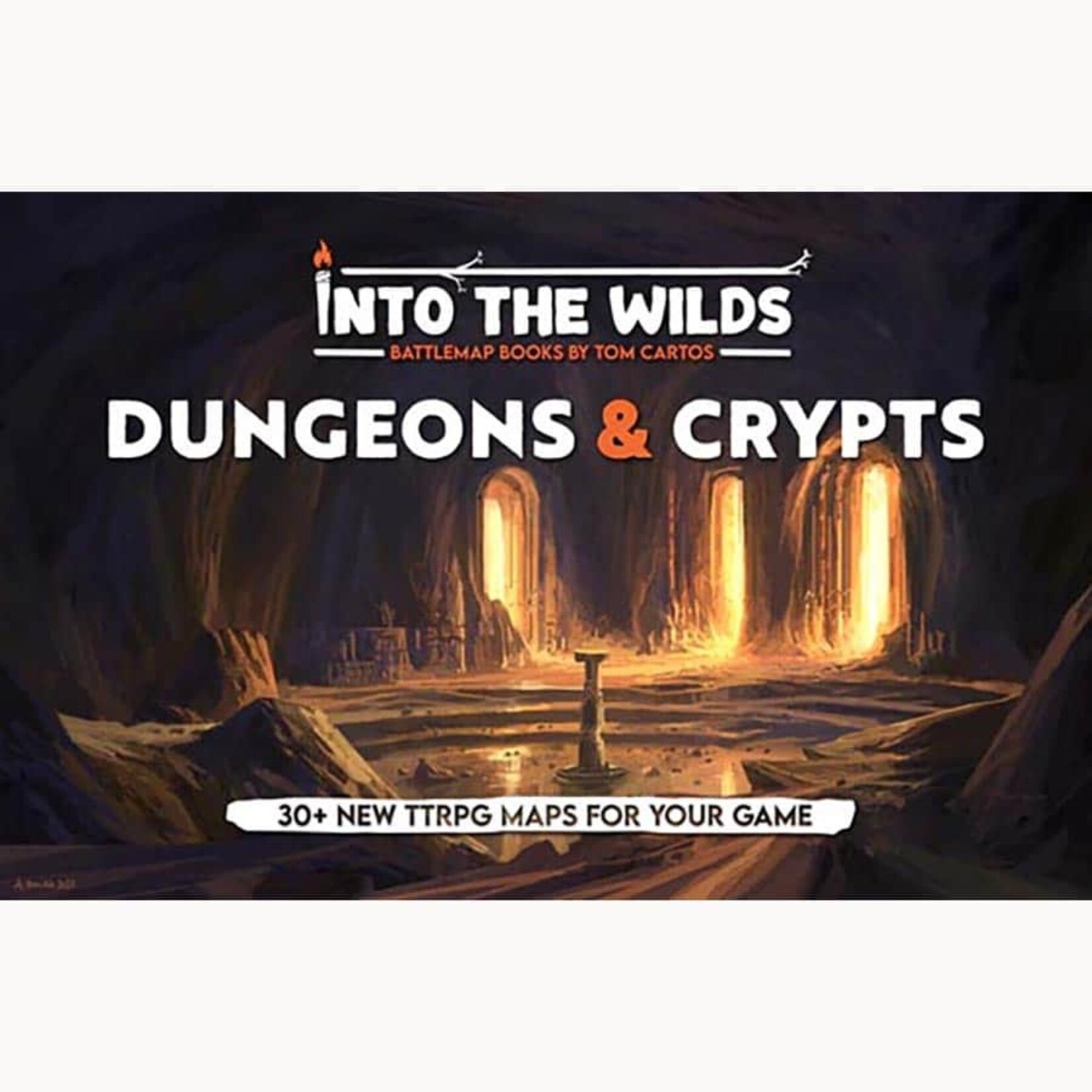 Tom Cartos Into the Wilds Battlemap Books: Dungeons & Crypts