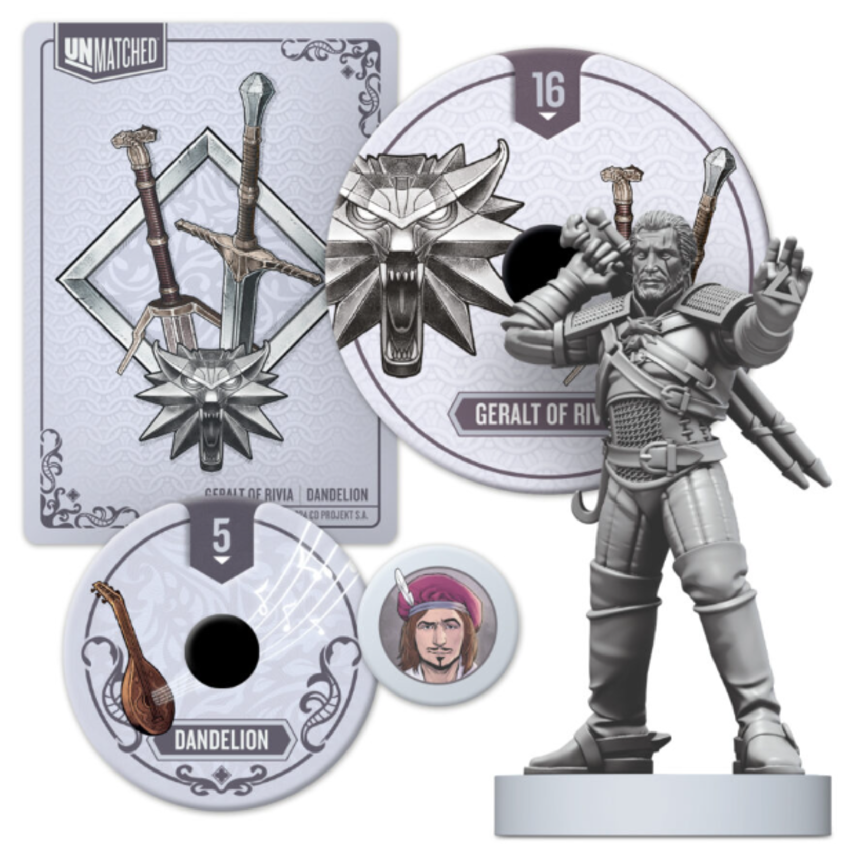 Restoration Games Unmatched: The Witcher: Steel & Silver
