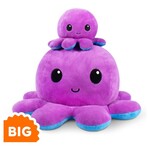 Teeturtle LLC BIG Reversible Octopus Plush: Purple & Blue