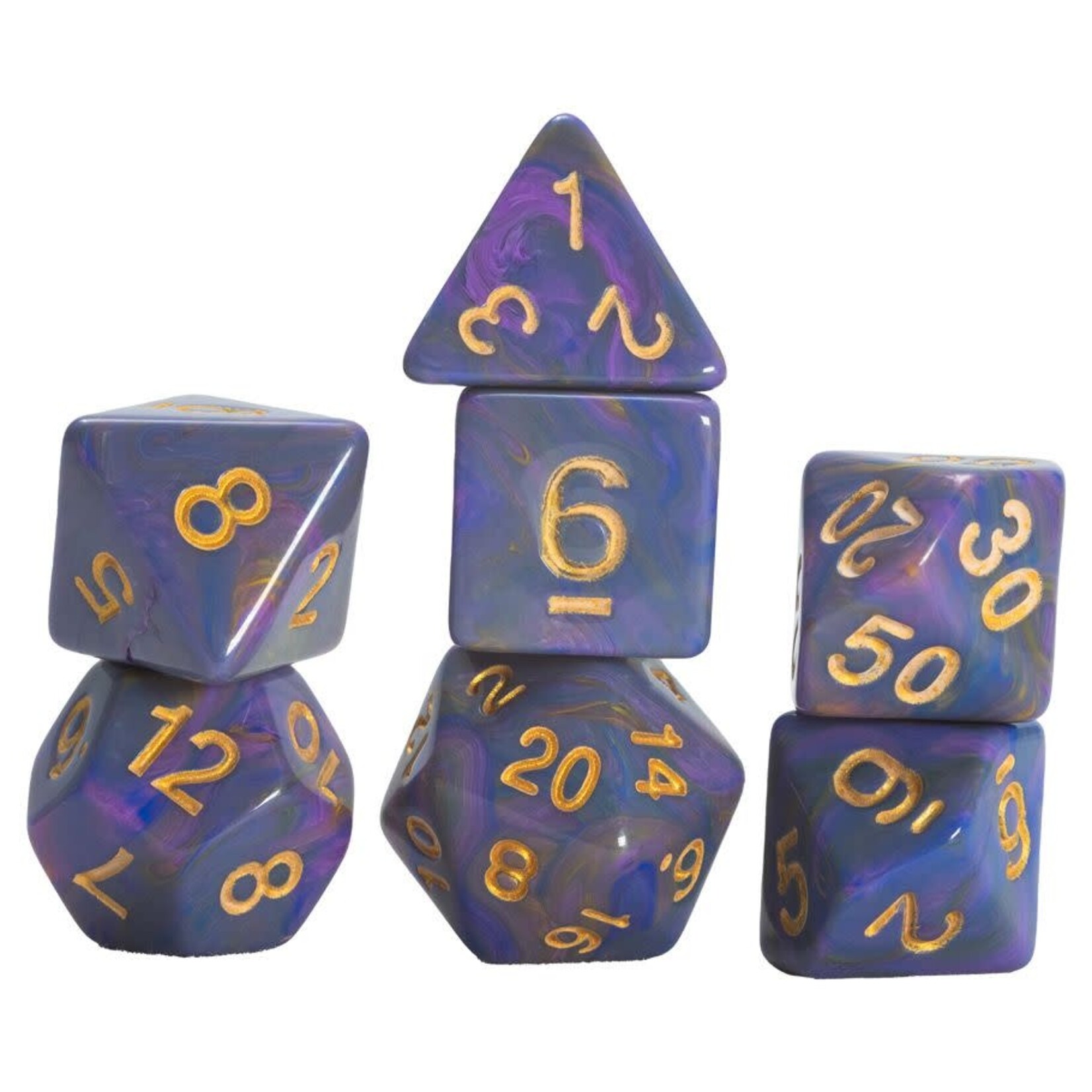 Sirius Dice 7-Die Set: Purple Unicorn