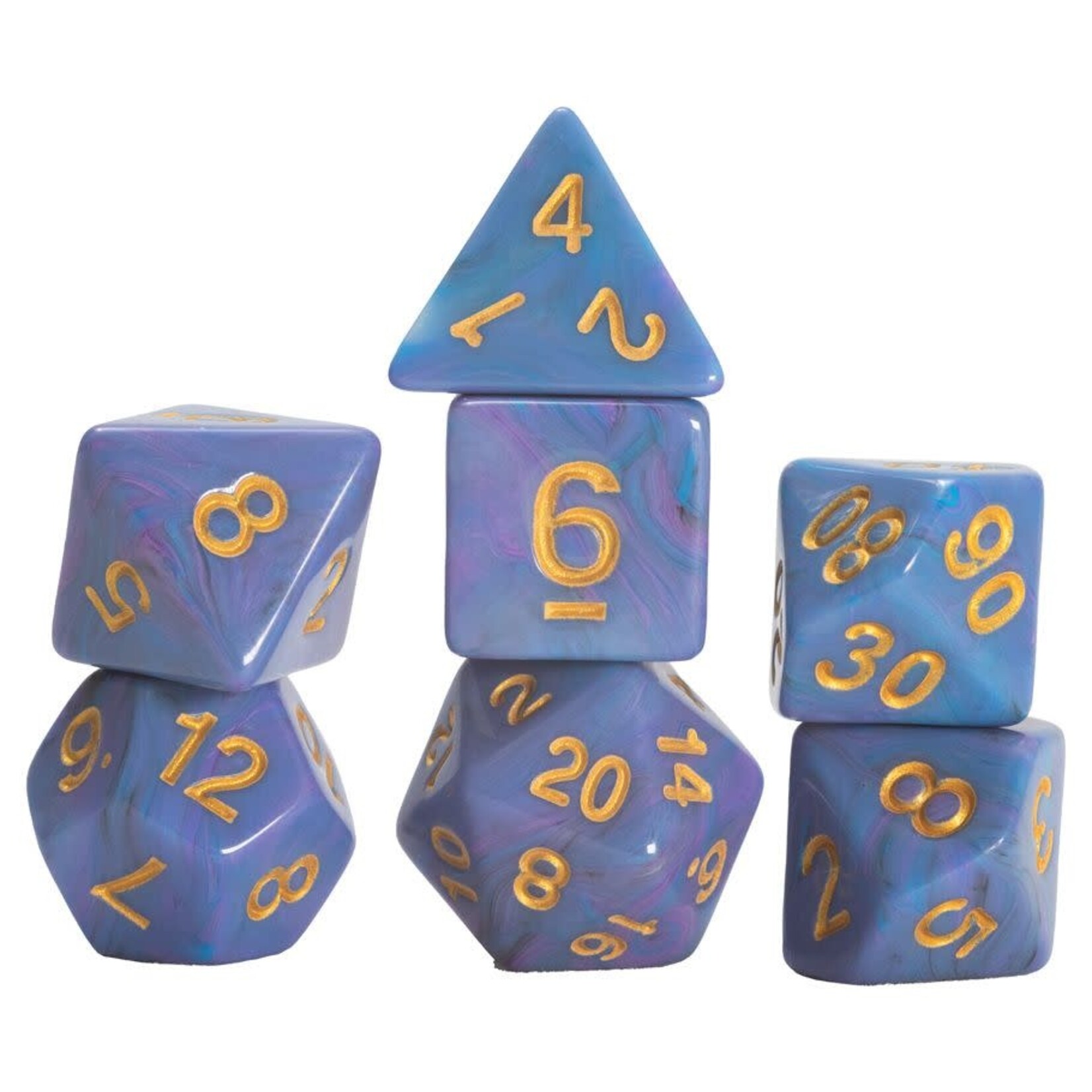 Sirius Dice 7-Die Set: Blue Unicorn