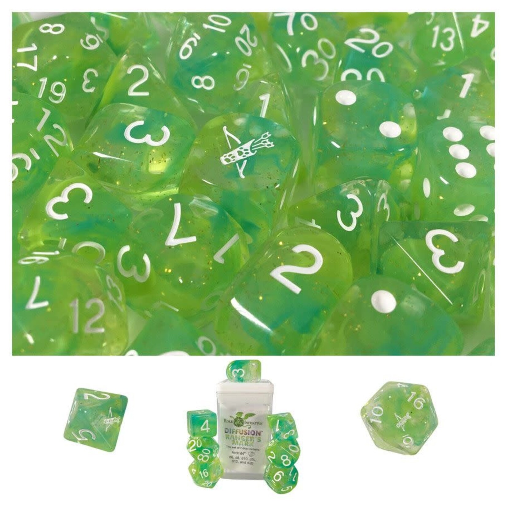 Role 4 Initiative Diffusion Set of 7 with Arch'd D4 Ranger's Mark: Special Reserve