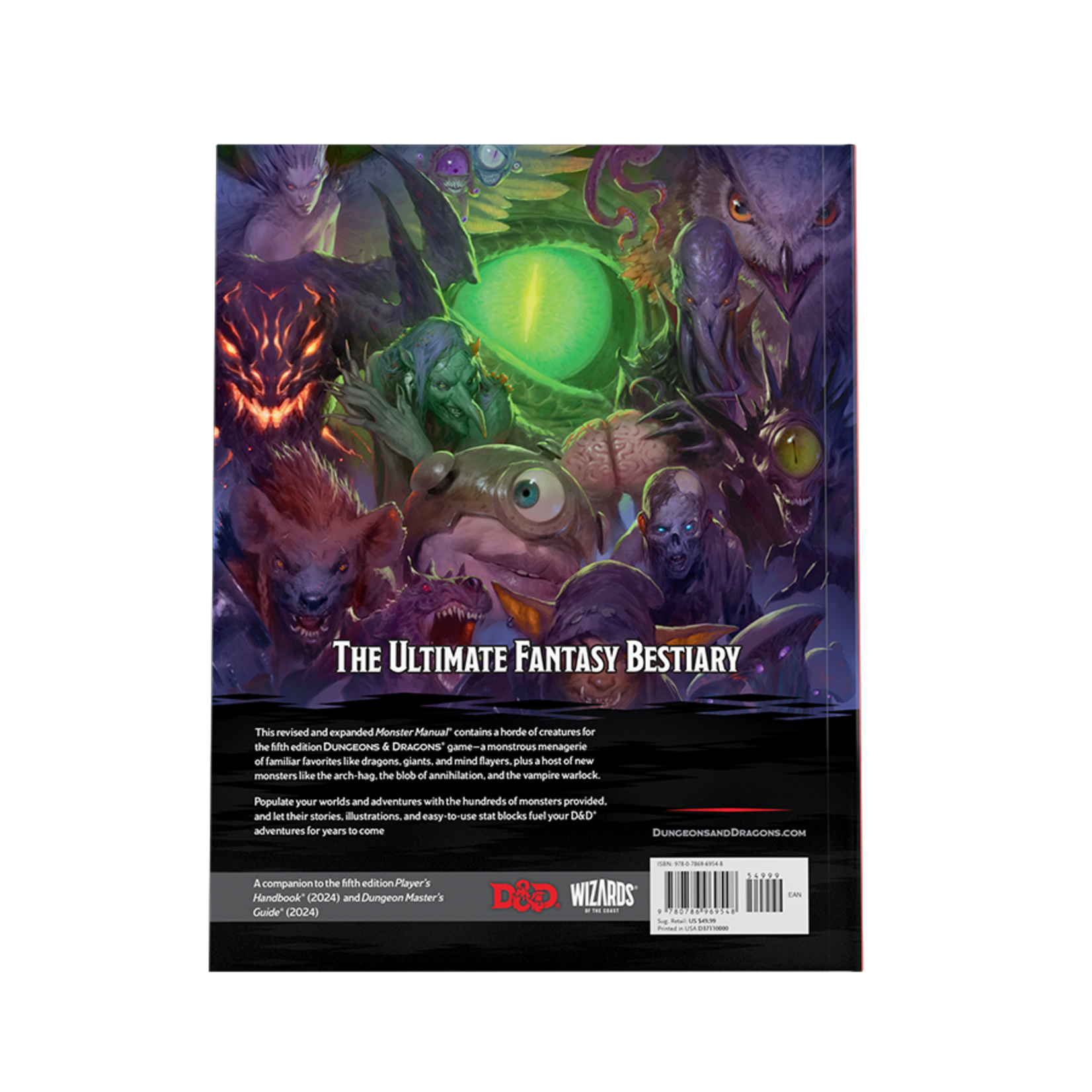 Wizards of the Coast Dungeons & Dragons 2024 Edition: Monster Manual (Standard Cover)