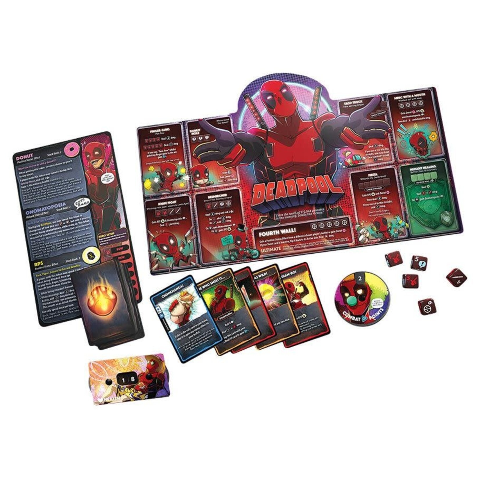 The OP-USAopoly Dice Throne: Marvel: X-Men: Deadpool