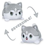 Teeturtle LLC Reversible Husky Plush: Happy Gray & Angry Gray