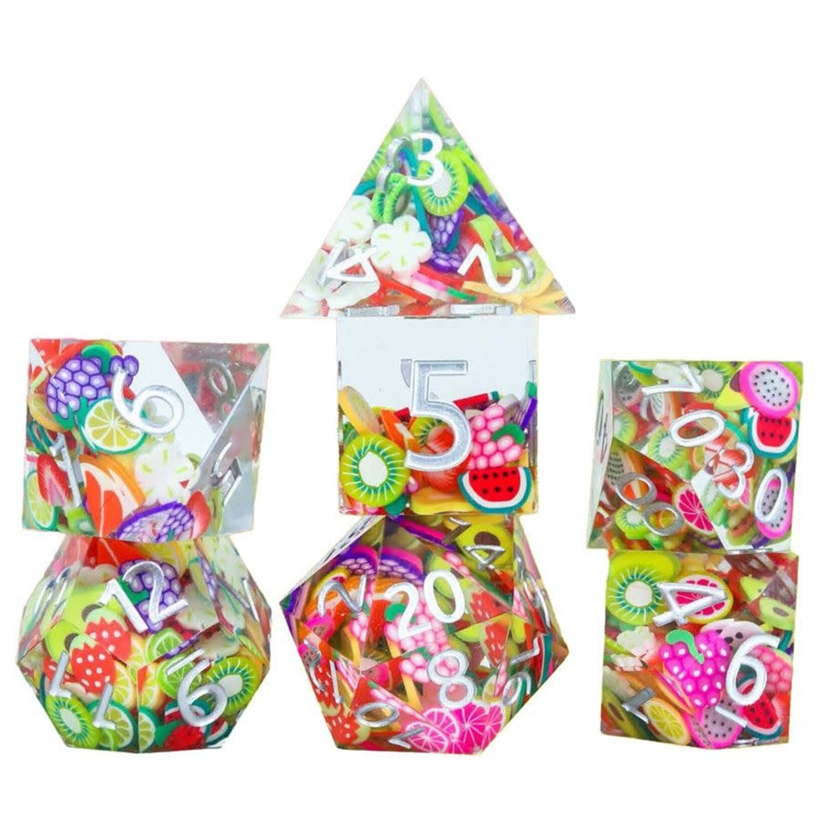 Sirius Dice 7-Die Set: Sharp Fruit