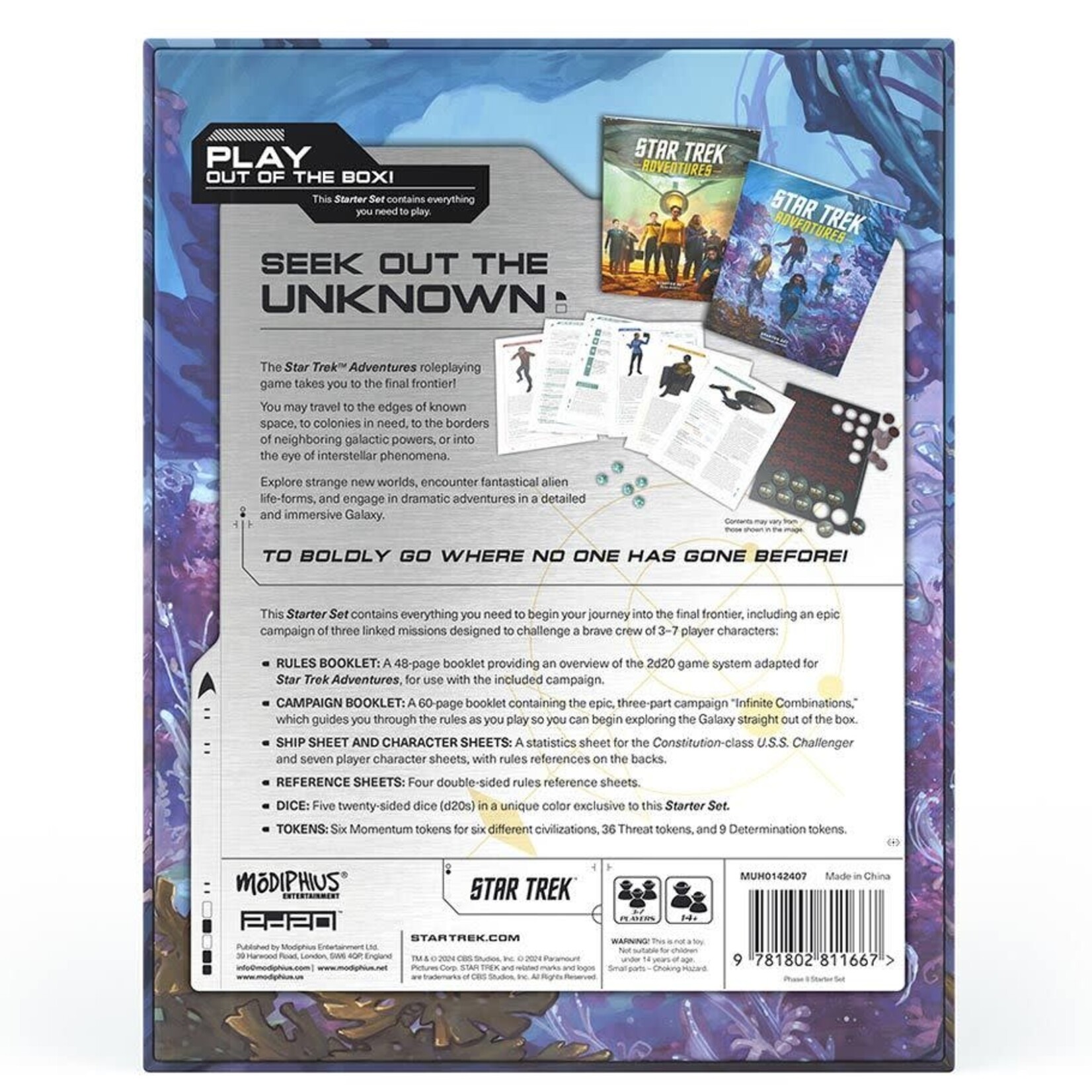 Modiphius Entertainment Star Trek Adventures The Roleplaying Game: 2nd Edition Starter Set