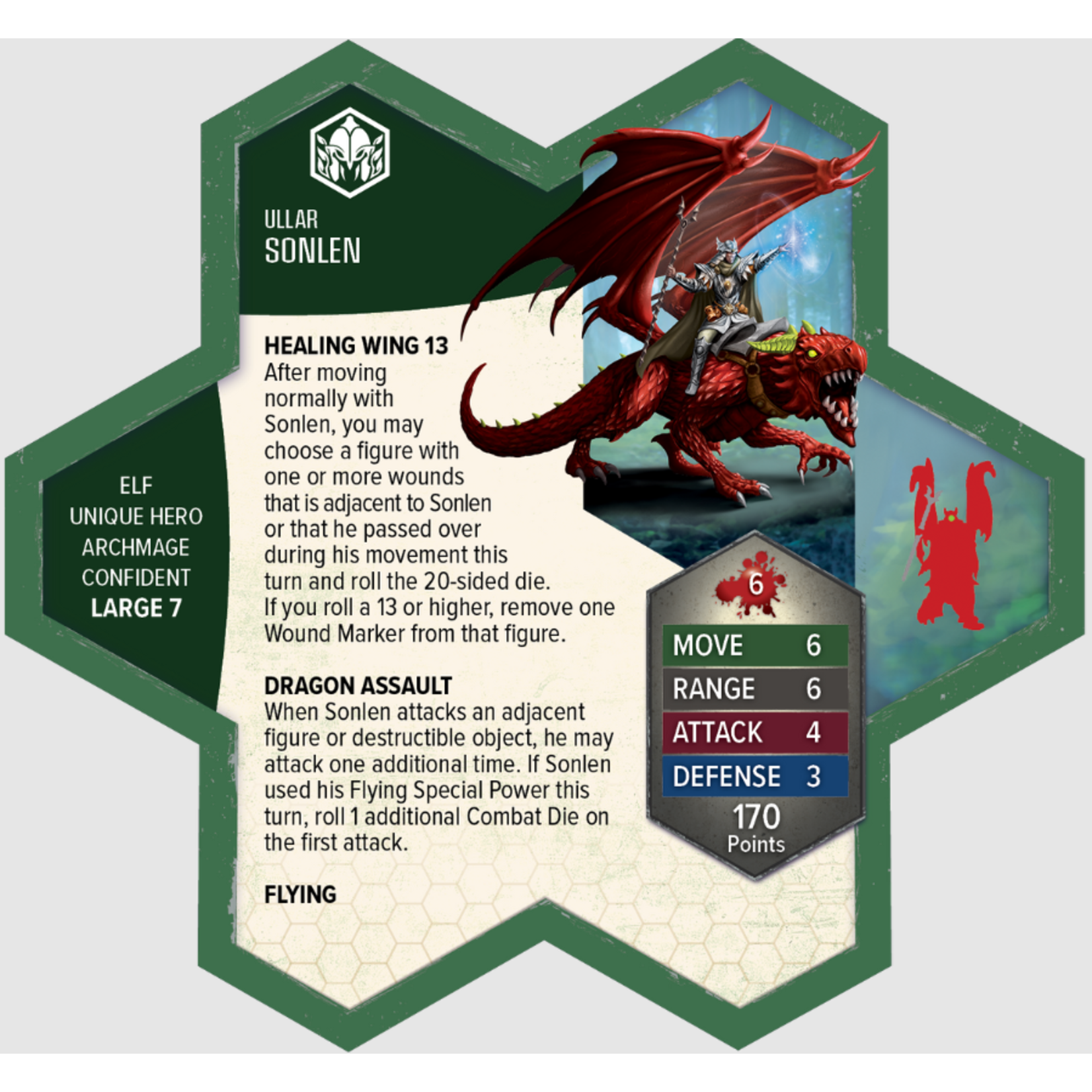 Renegade Game Studios Heroscape: Age of Annihilation: Rising Tide: Sonlen and Halushia, Scion of the Wild Premium Painted Edition
