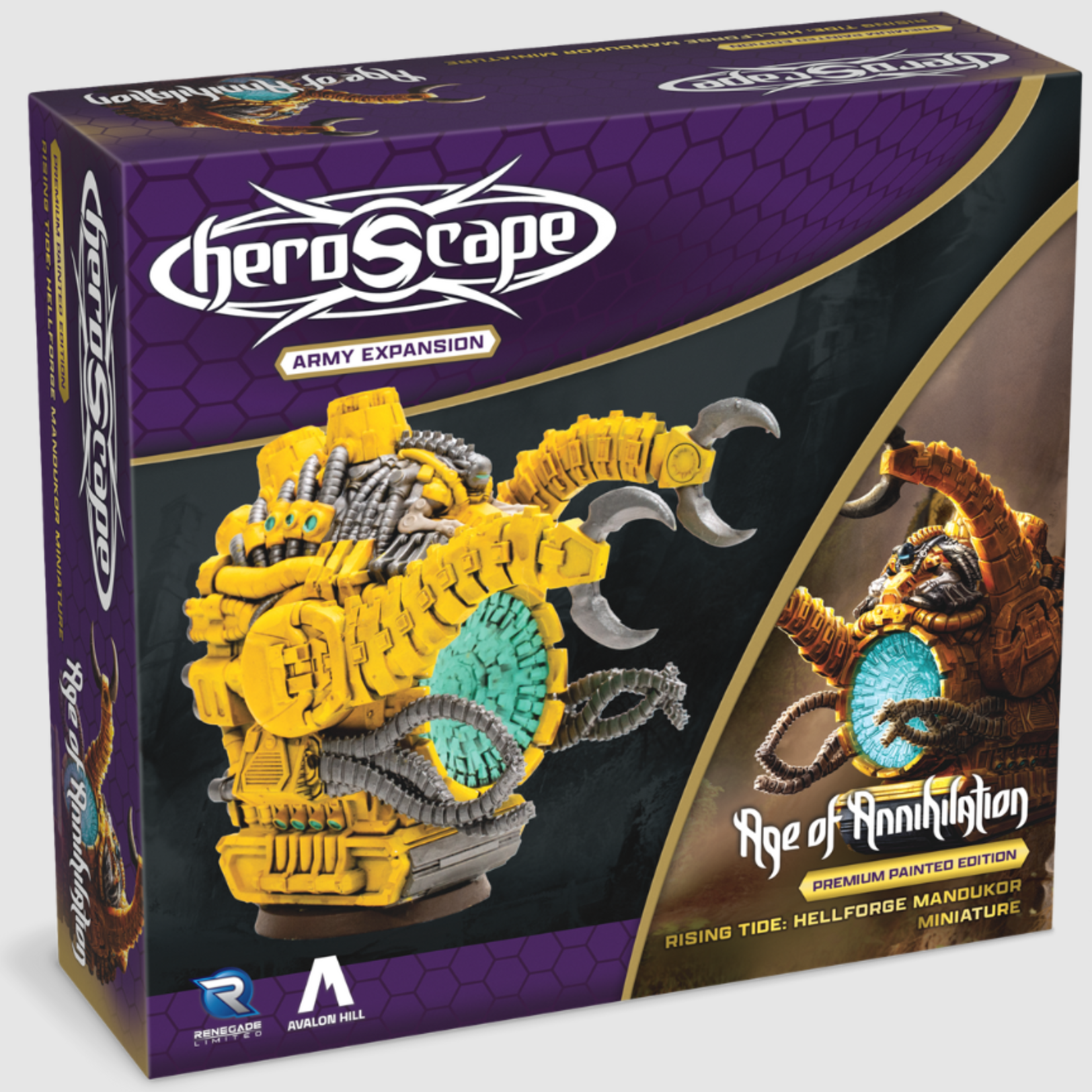 Renegade Game Studios Heroscape: Age of Annihilation: Rising Tide: Hellforge Mandukor Premium Painted Edition