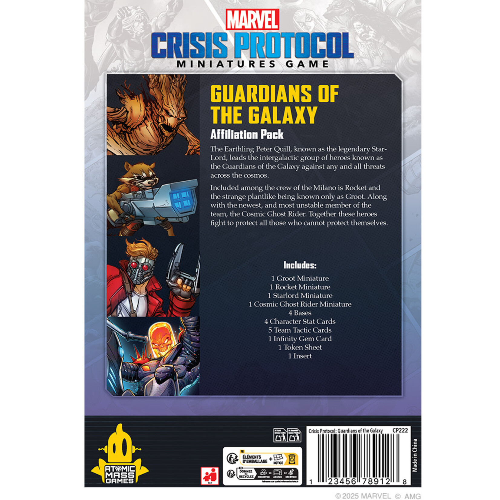 Atomic Mass Games Marvel: Crisis Protocol: Guardians of the Galaxy Affiliation Pack