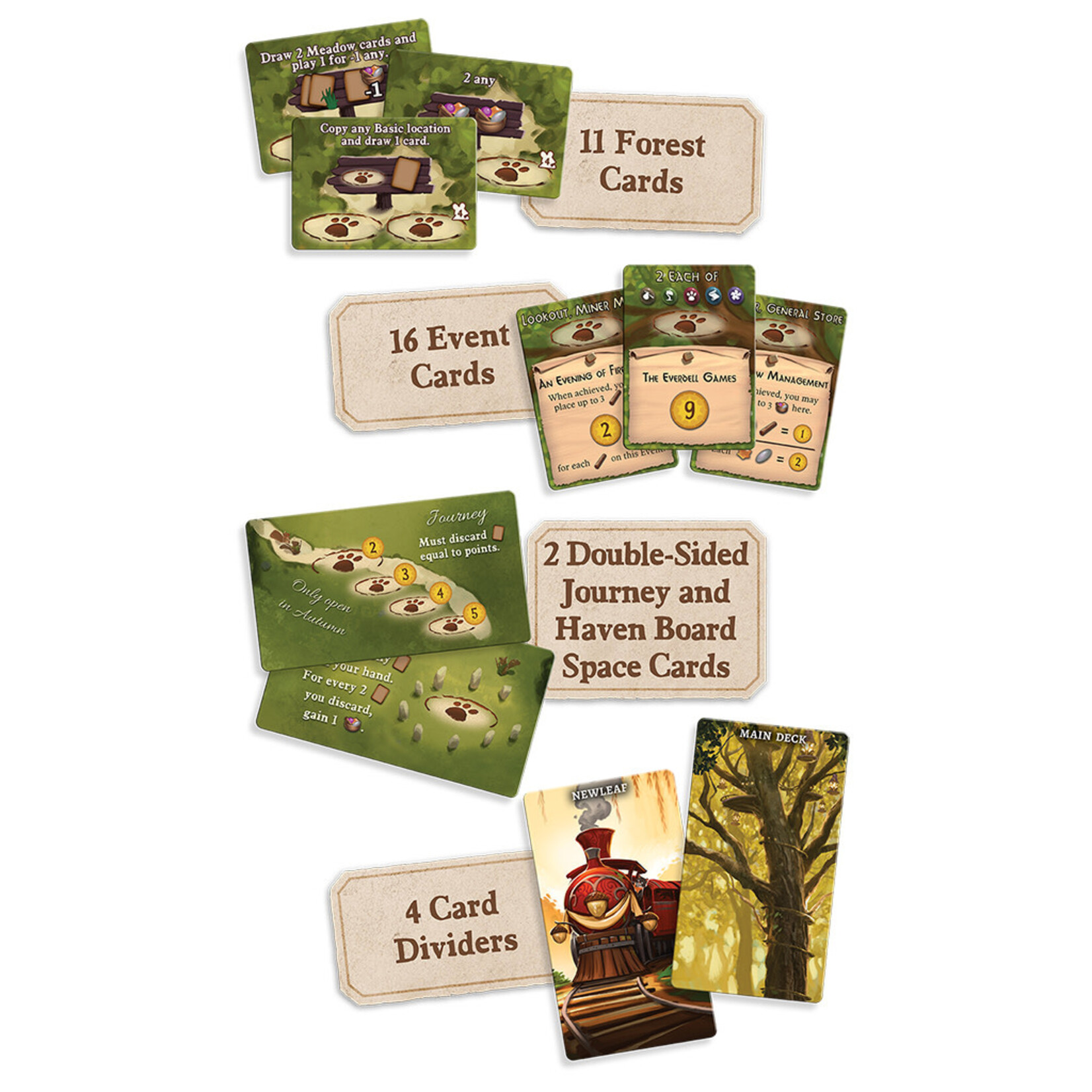 Tabletop Tycoon Everdell Oversized Cards for Collector's Edition