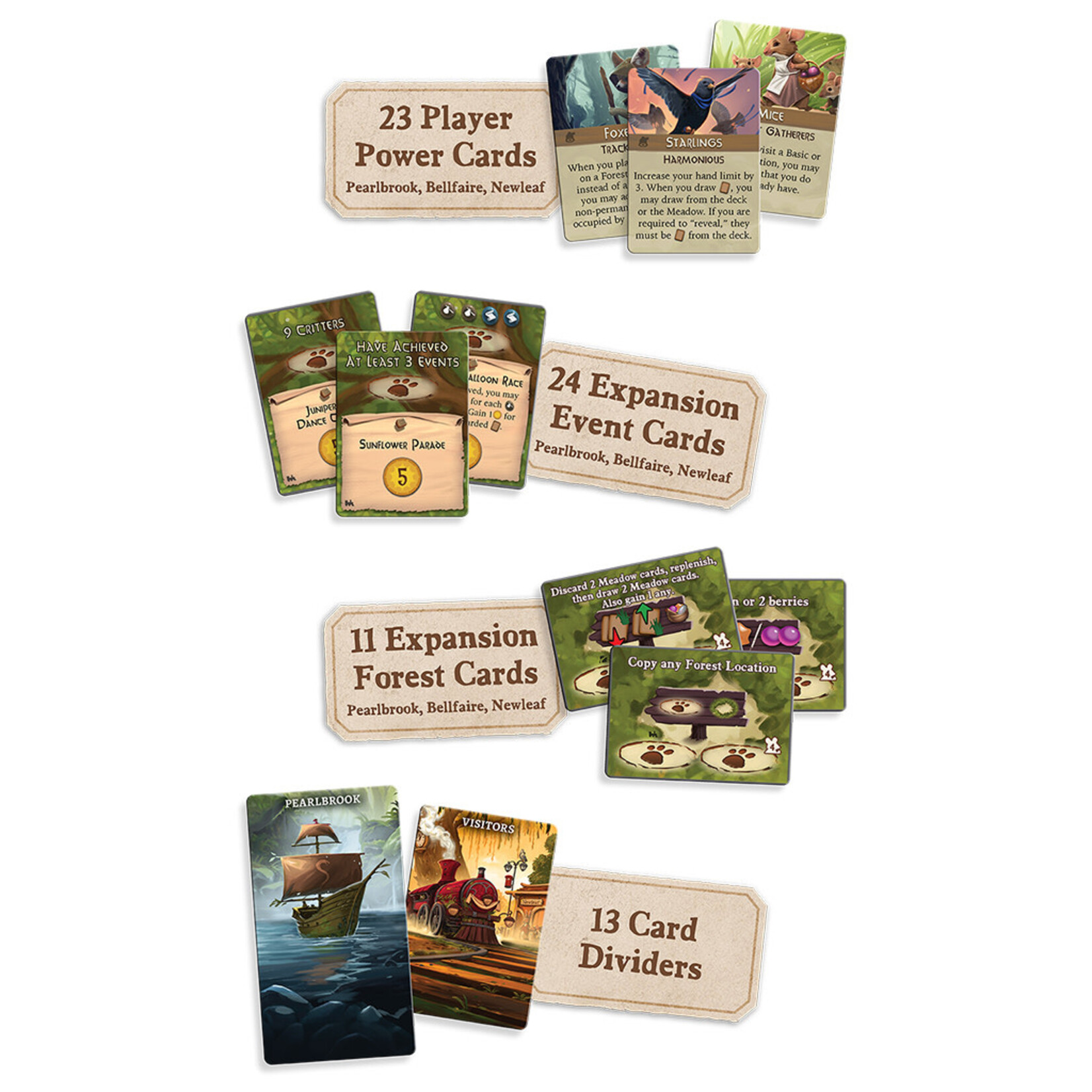 Tabletop Tycoon Everdell Oversized Cards for All Everdell Expansions