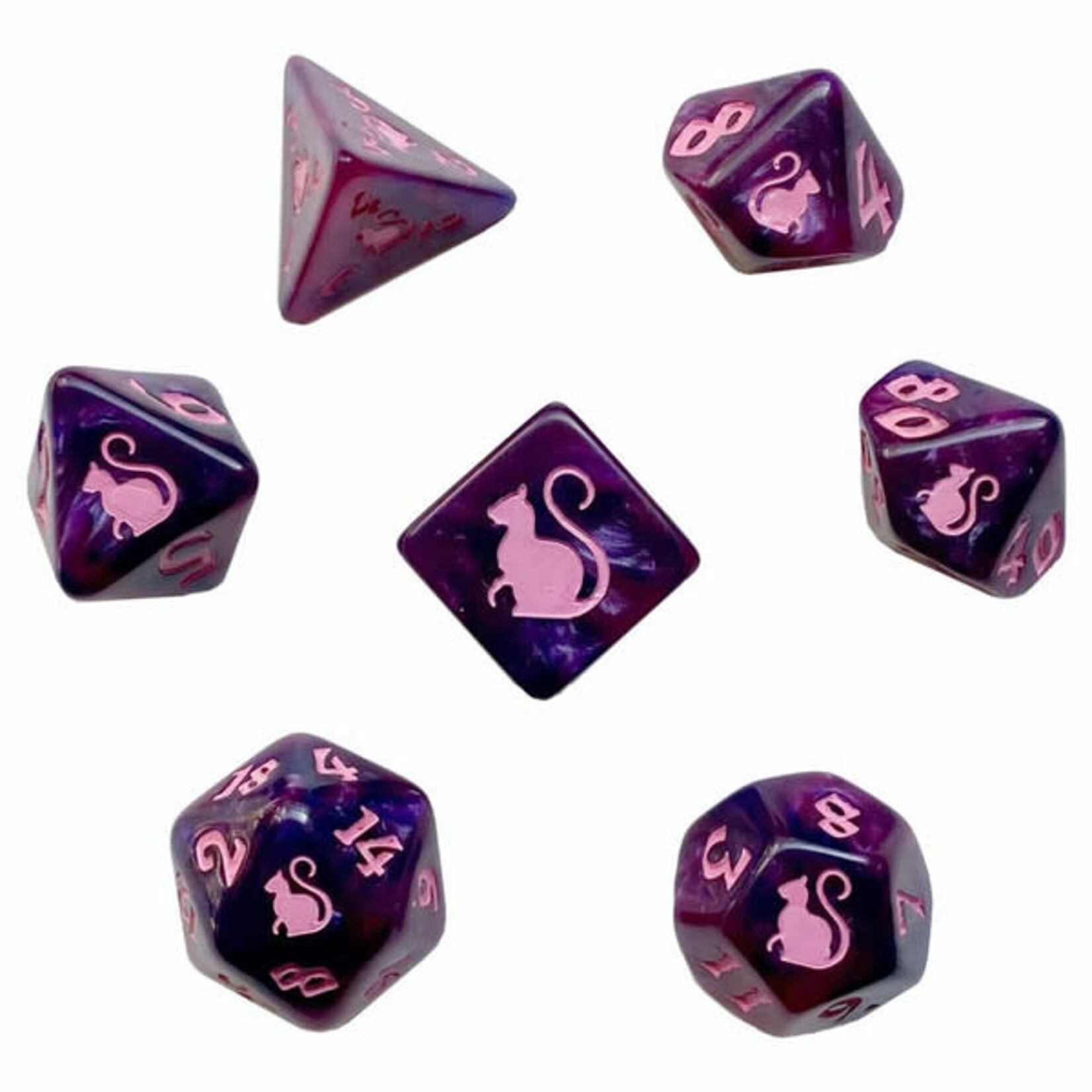 Black Oak Workshop Kitty-Clacks Dice: Cheshire