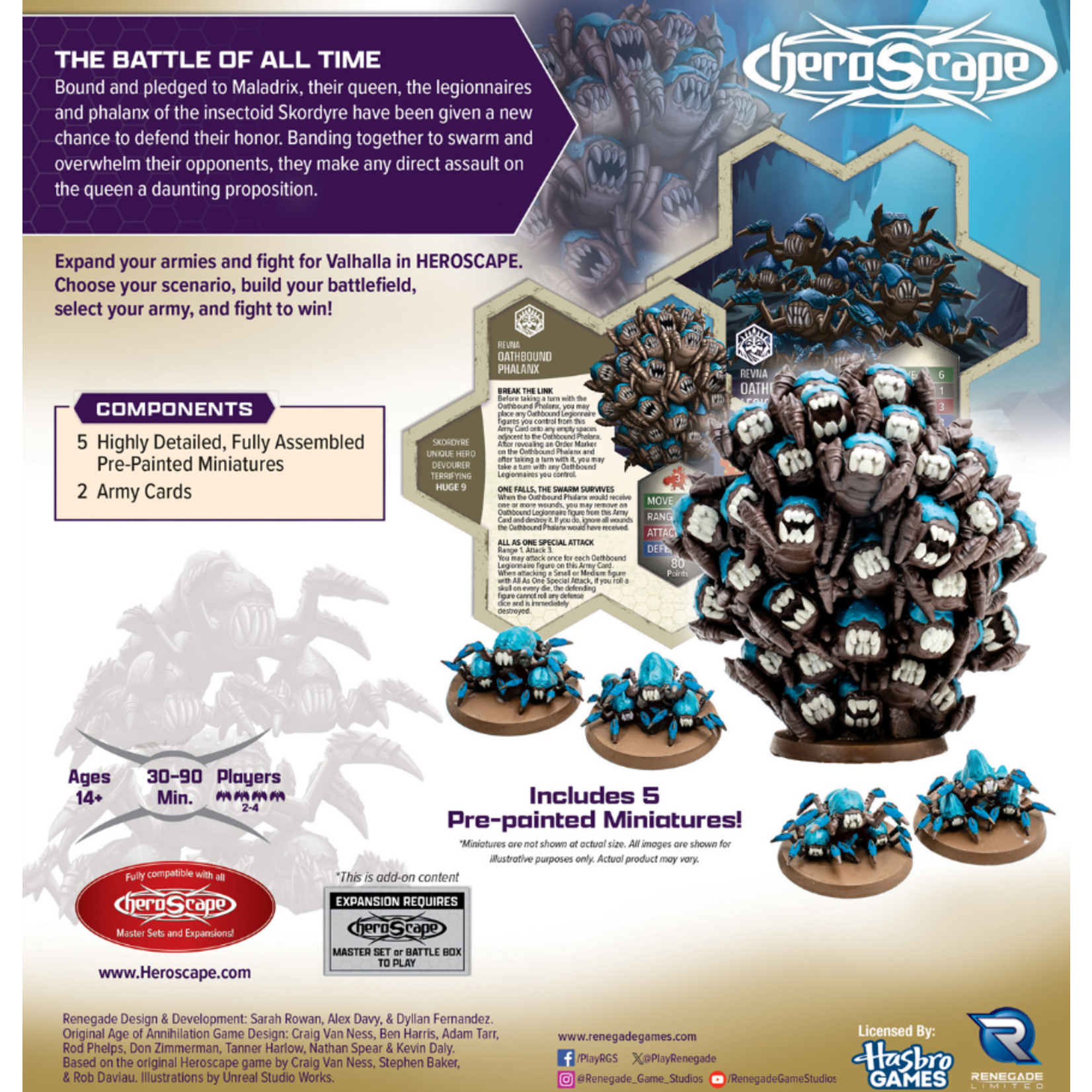 Renegade Game Studios Heroscape: Rising Tide: Oathbound Phalanx and Oathbound Legionnaires Premium Painted Edition