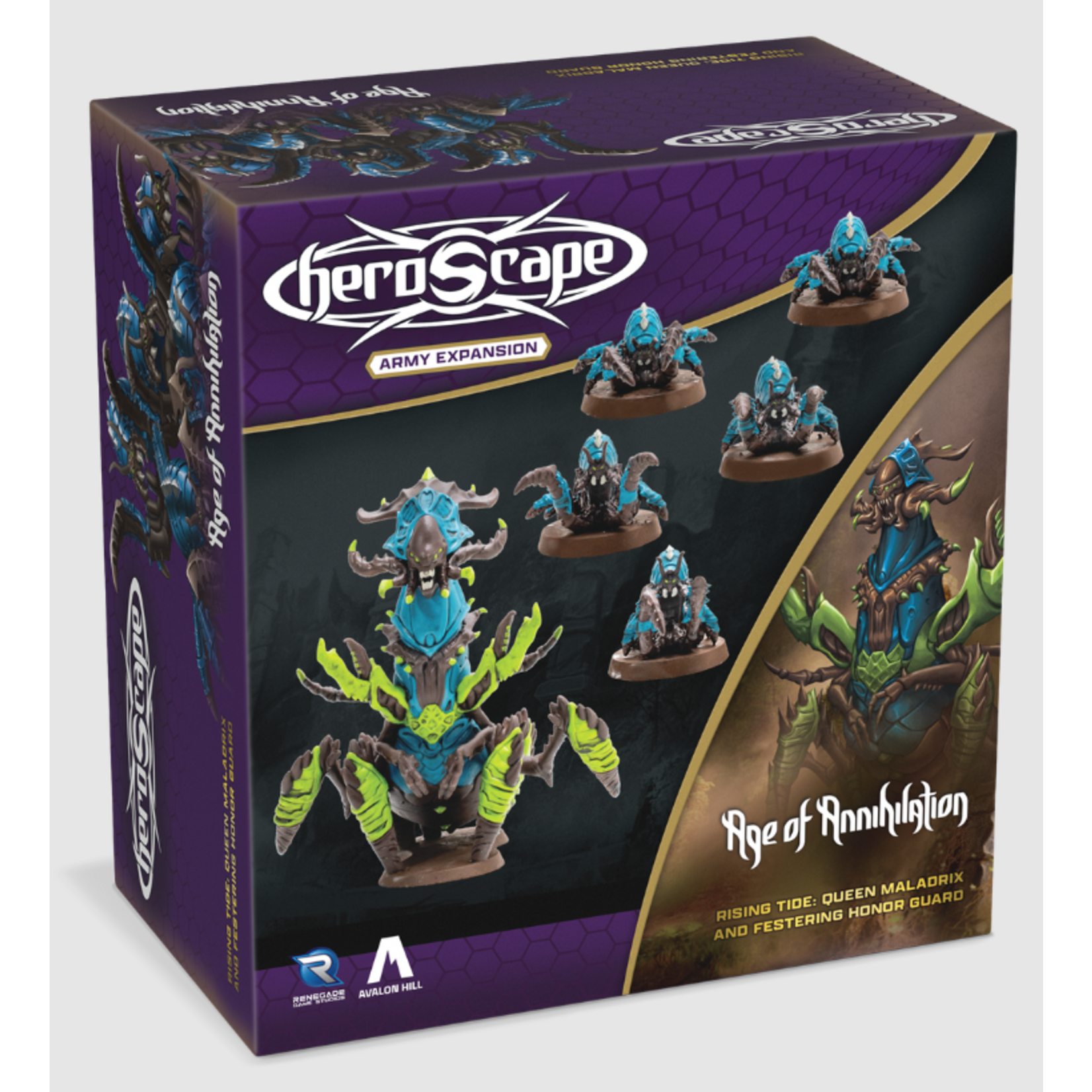 Renegade Game Studios Heroscape: Rising Tide: Queen Maladrix and Festering Honor Guard