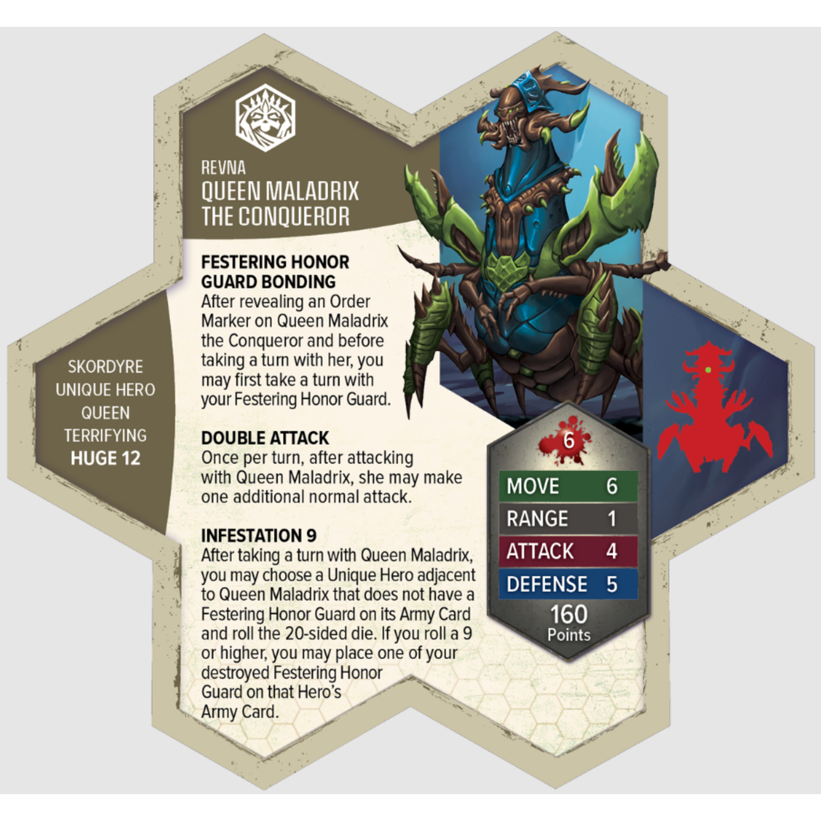 Renegade Game Studios Heroscape: Rising Tide: Queen Maladrix and Festering Honor Guard