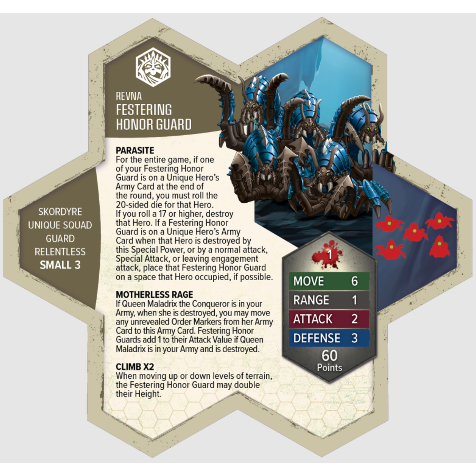Renegade Game Studios Heroscape: Rising Tide: Queen Maladrix and Festering Honor Guard Premium Painted Edition