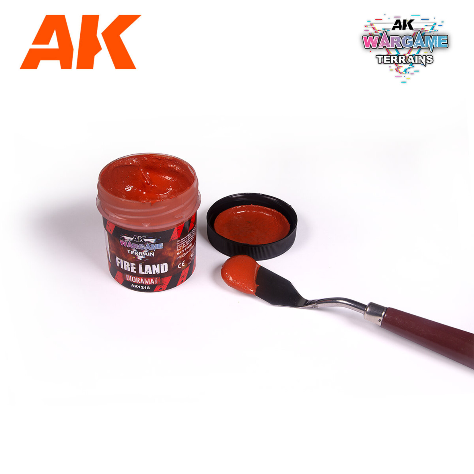 AK Interactive Diorama Series: Terrains Acrylic 100ml: Fire Land