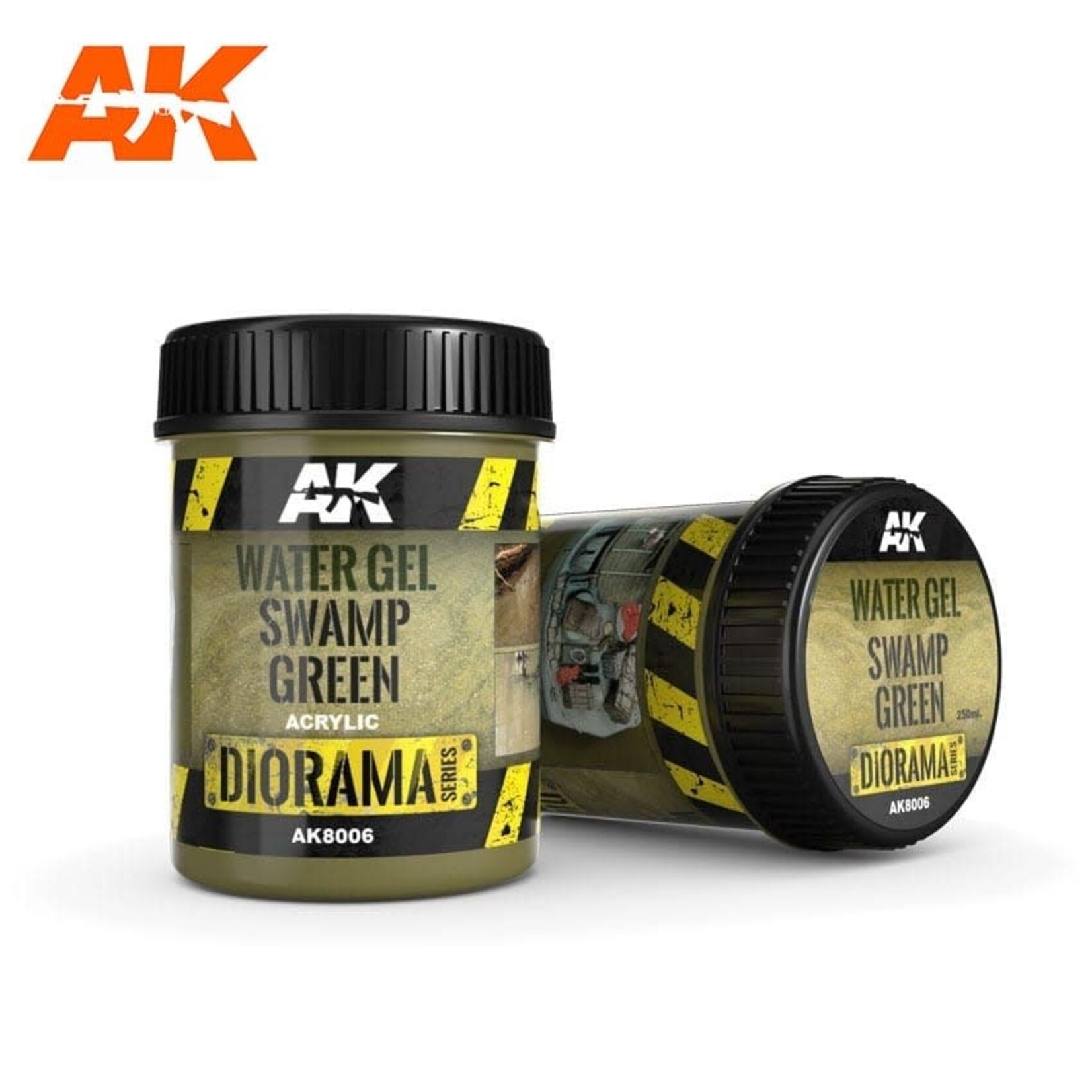 AK Interactive Diorama Series: Water Gel Acrylic 250ml: Swamp Green