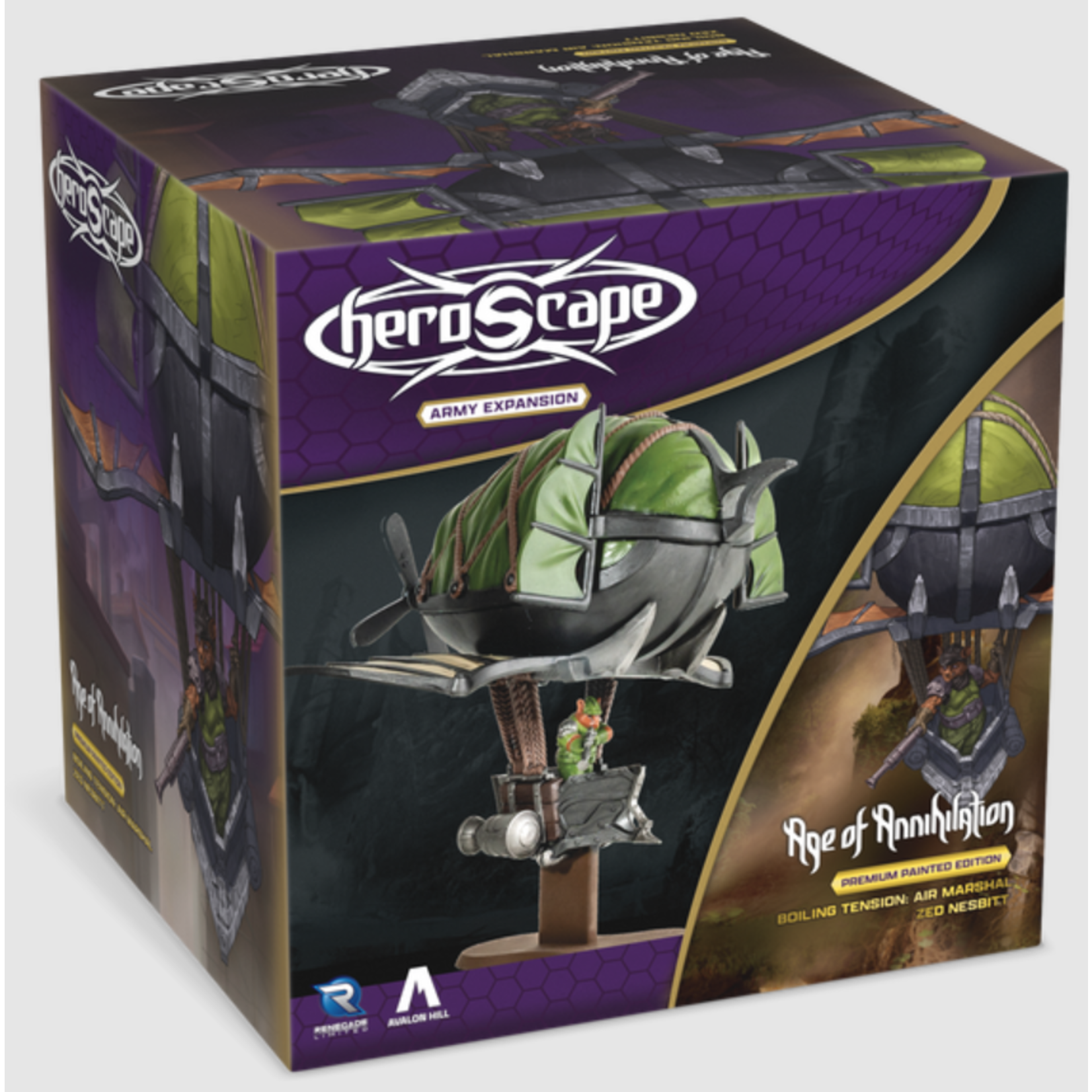 Renegade Game Studios Heroscape: Boiling Tension: Air Marshal Zed Nesbitt Premium Painted Edition