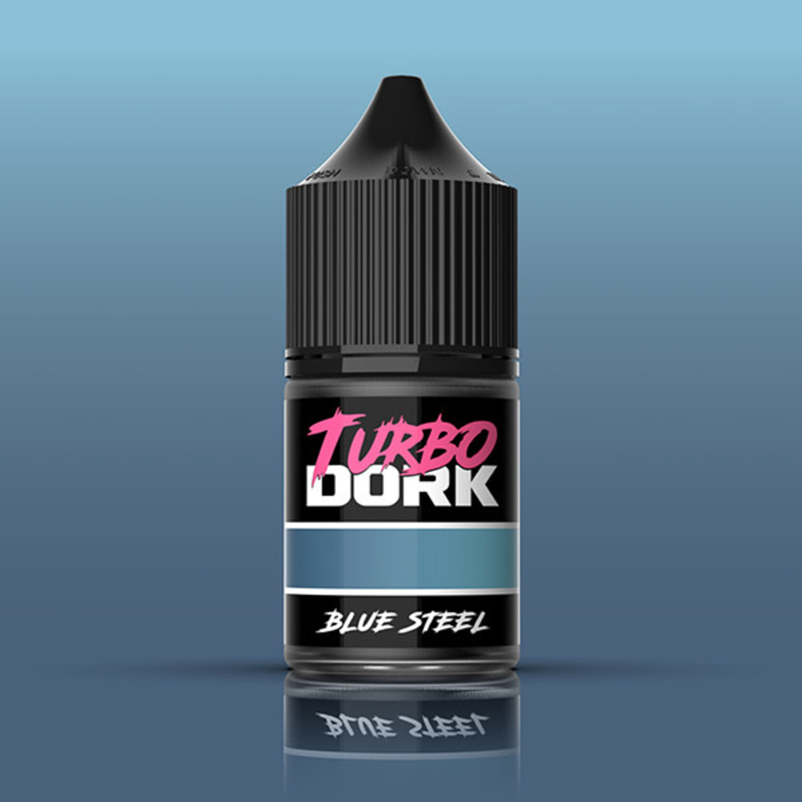Turbo Dork Blue Steel Metallic Acrylic Paint 22ml Bottle
