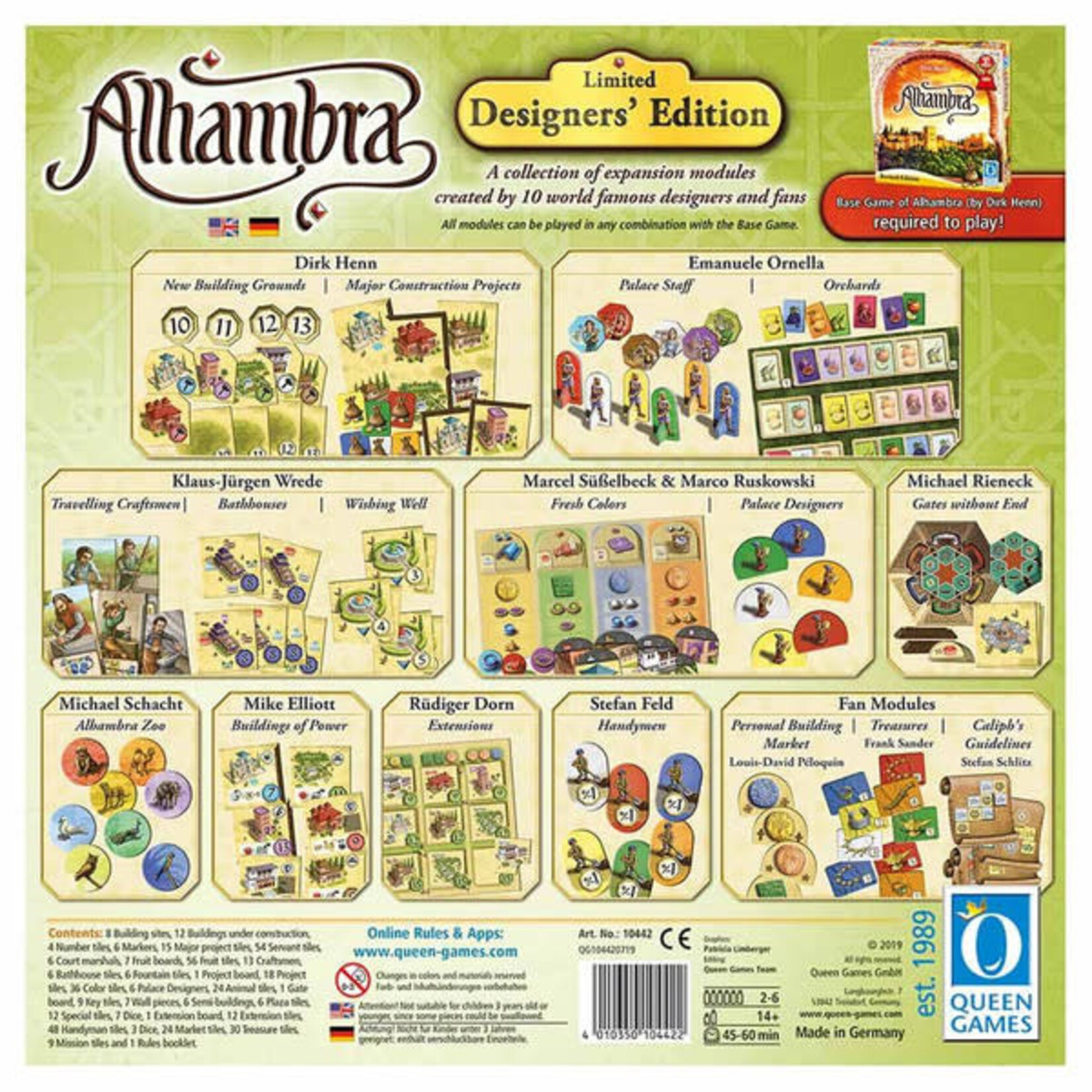 Queen Games Alhambra: Limited Designers Edition
