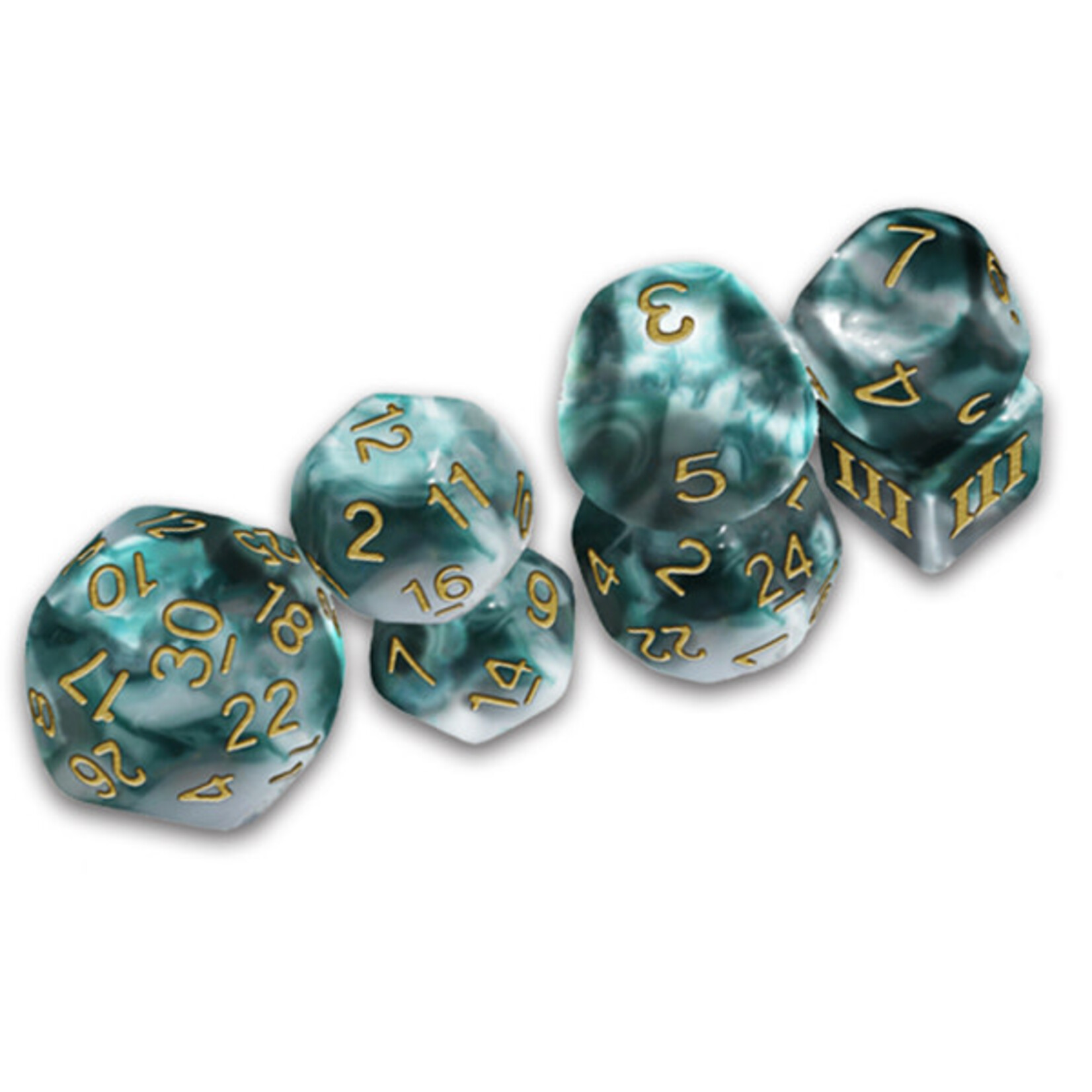 Goodman Games The Caverns of Thracia: DCC Funky 7 Set Thracian Smoky Sacrifice Dice
