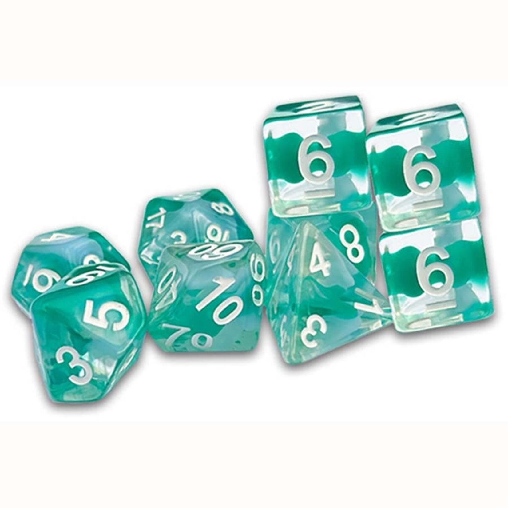 Goodman Games The Caverns of Thracia: Traditional 9-Set Thracian Azure Swirl Dice