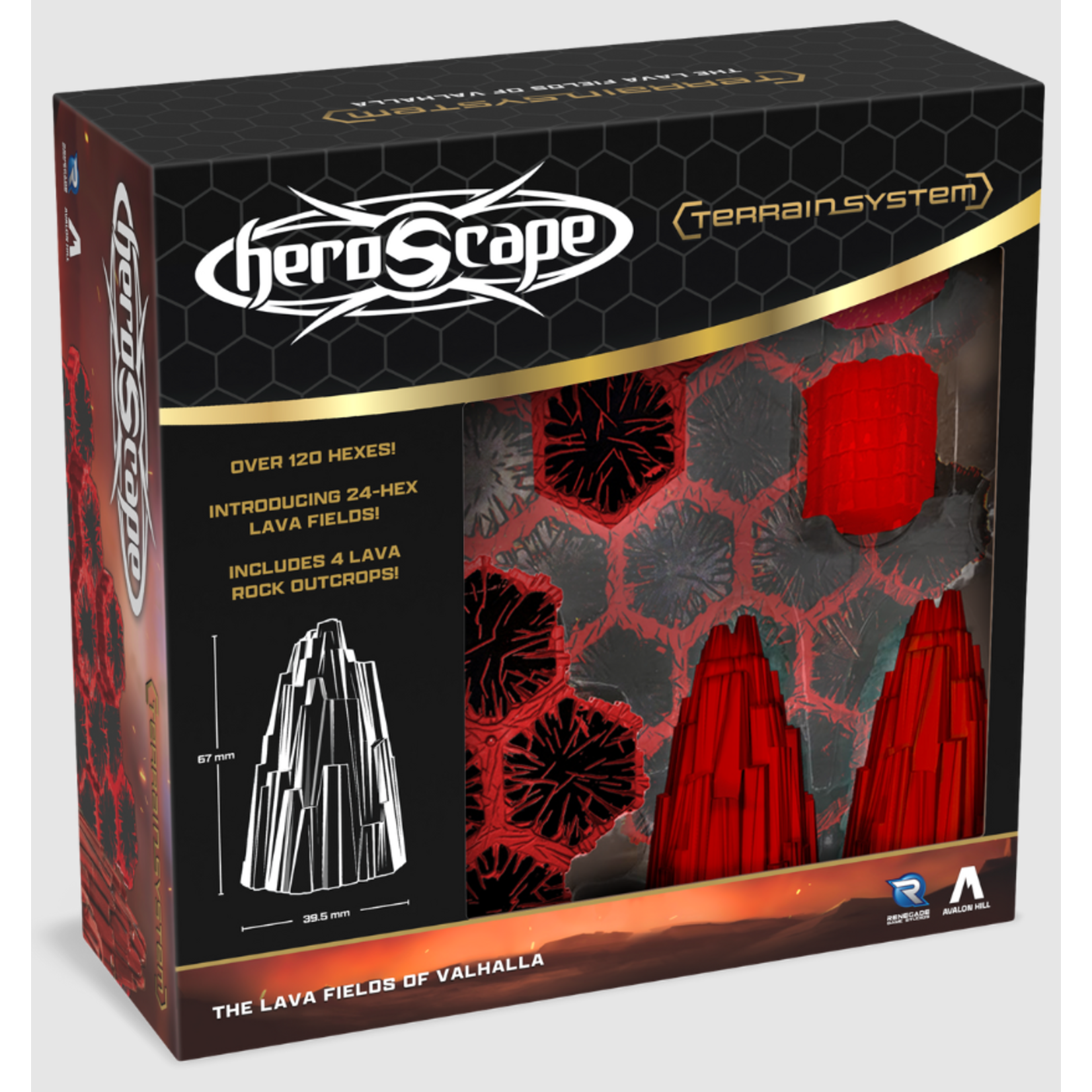 Renegade Game Studios Heroscape: The Lava Fields of Valhalla Terrain Expansion