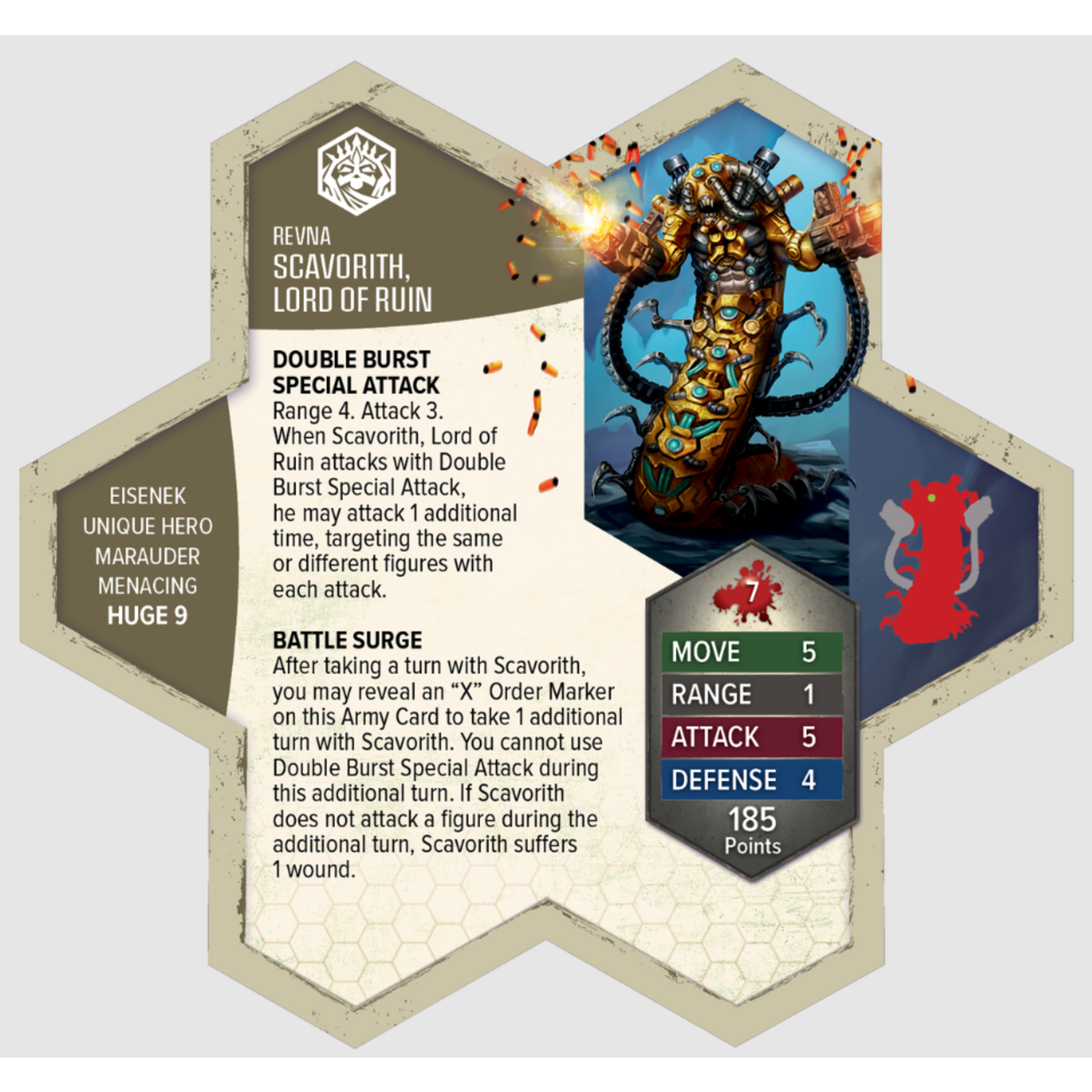 Renegade Game Studios Heroscape: Age of Annihilation: Boiling Tension: Scavorith, Lord of Ruin