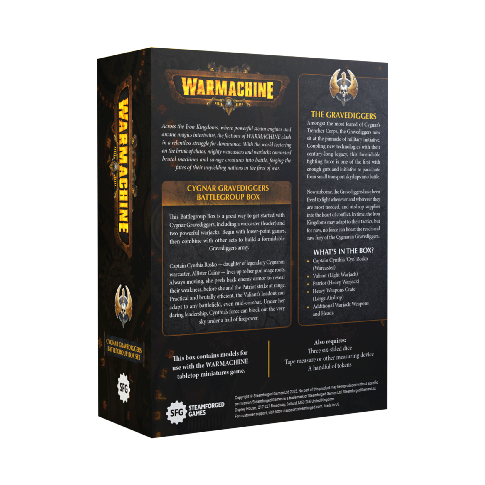 Steamforged Games Ltd Warmachine: Cygnar Gravediggers: Battlegroup Box Set