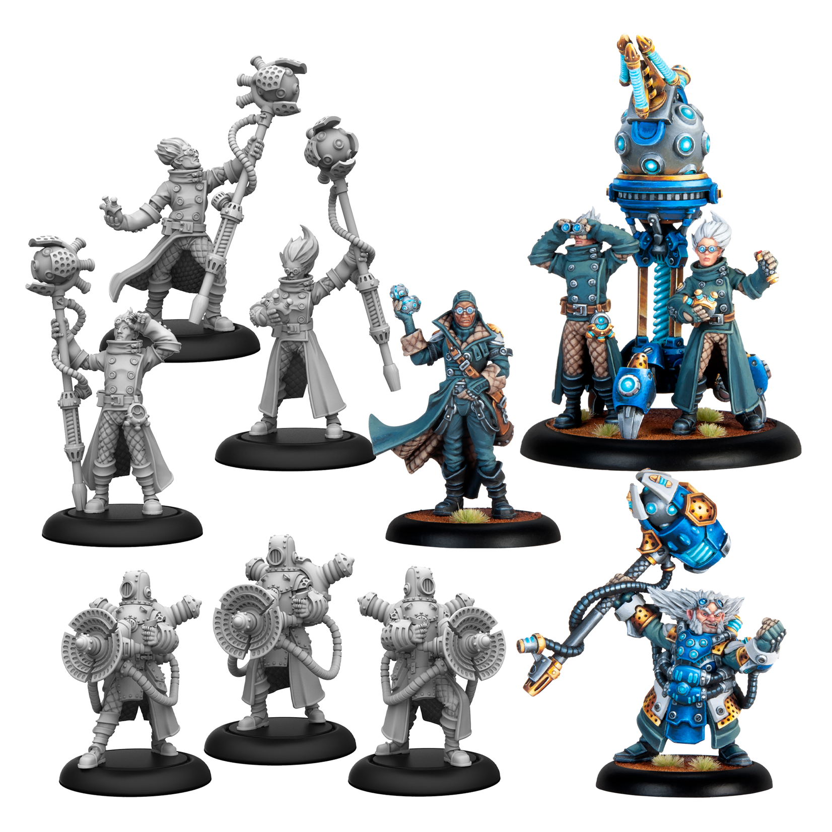 Steamforged Games Ltd Warmachine: Cygnar Storm Forge: Command Cadre Set