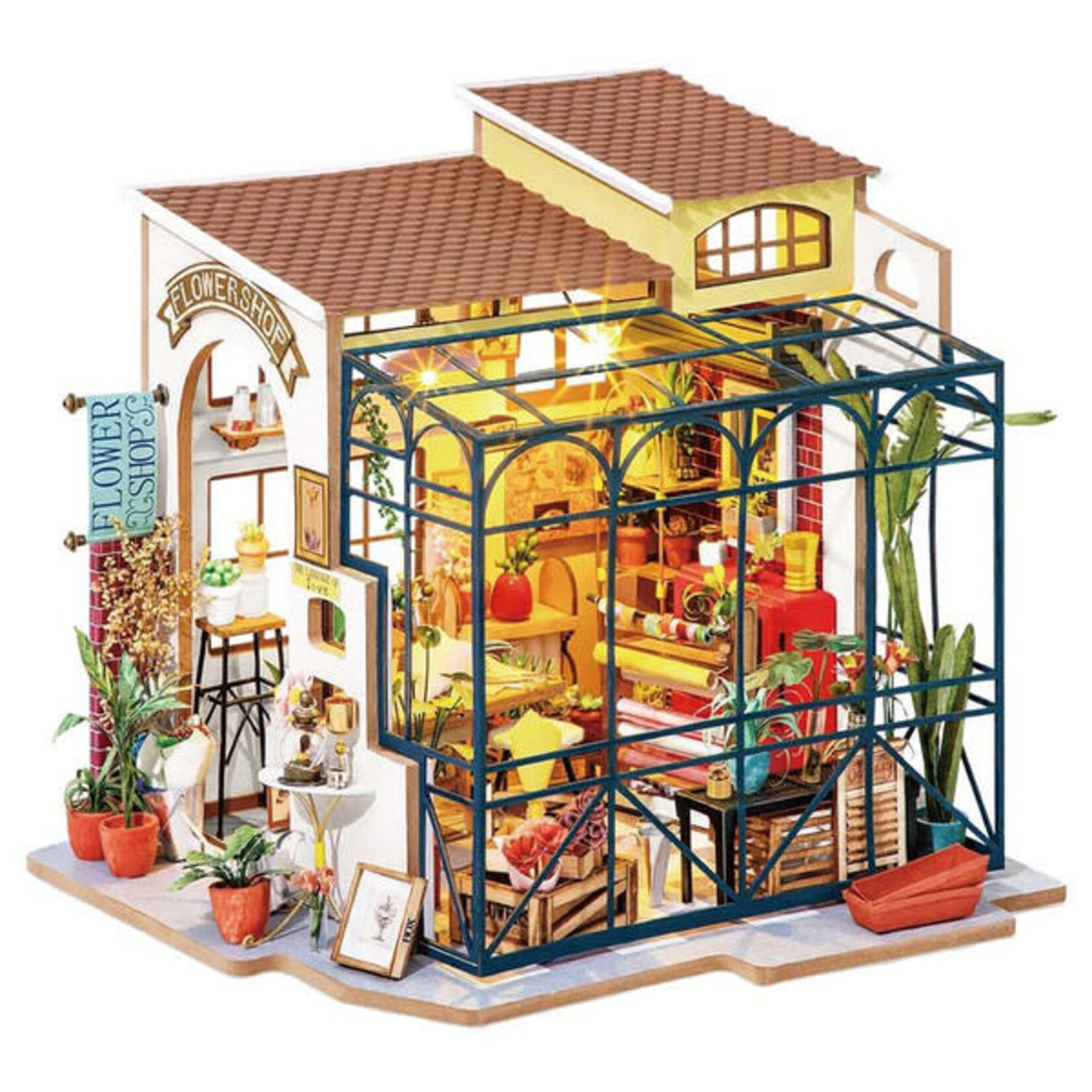 Robotime Rolife: Emily's Flower Shop DIY Miniature House