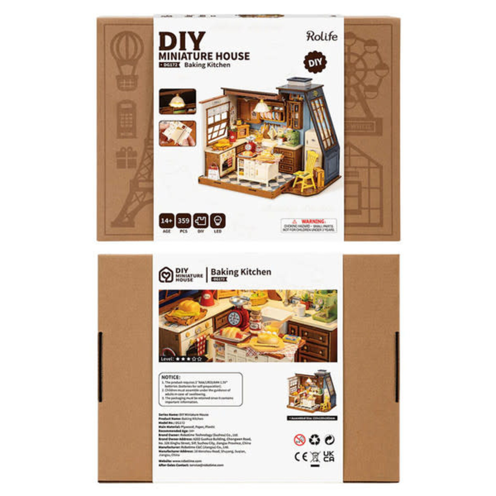 Robotime Rolife: Baking Kitchen DIY Miniature House