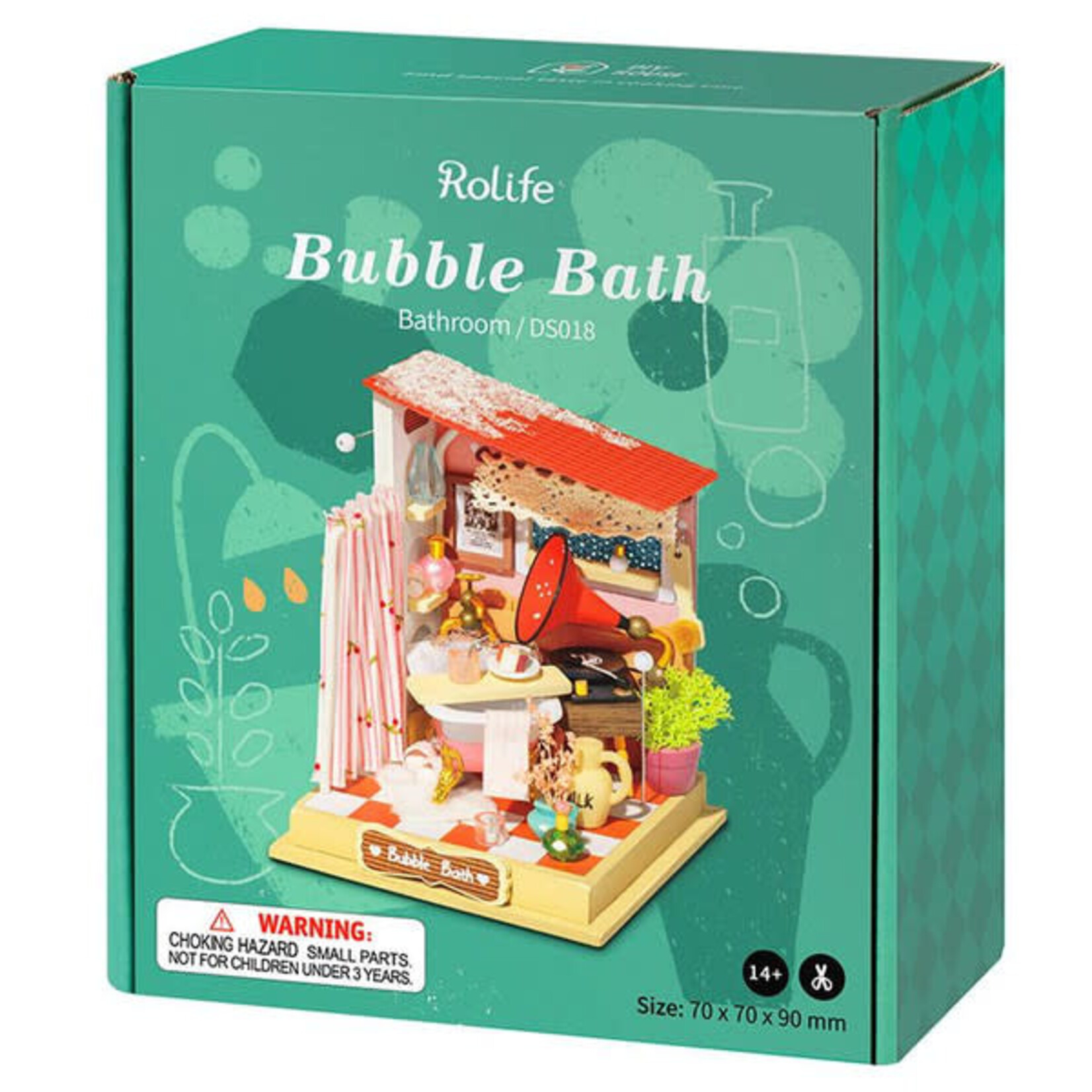 Robotime Rolife: Bubble Bath Bathroom