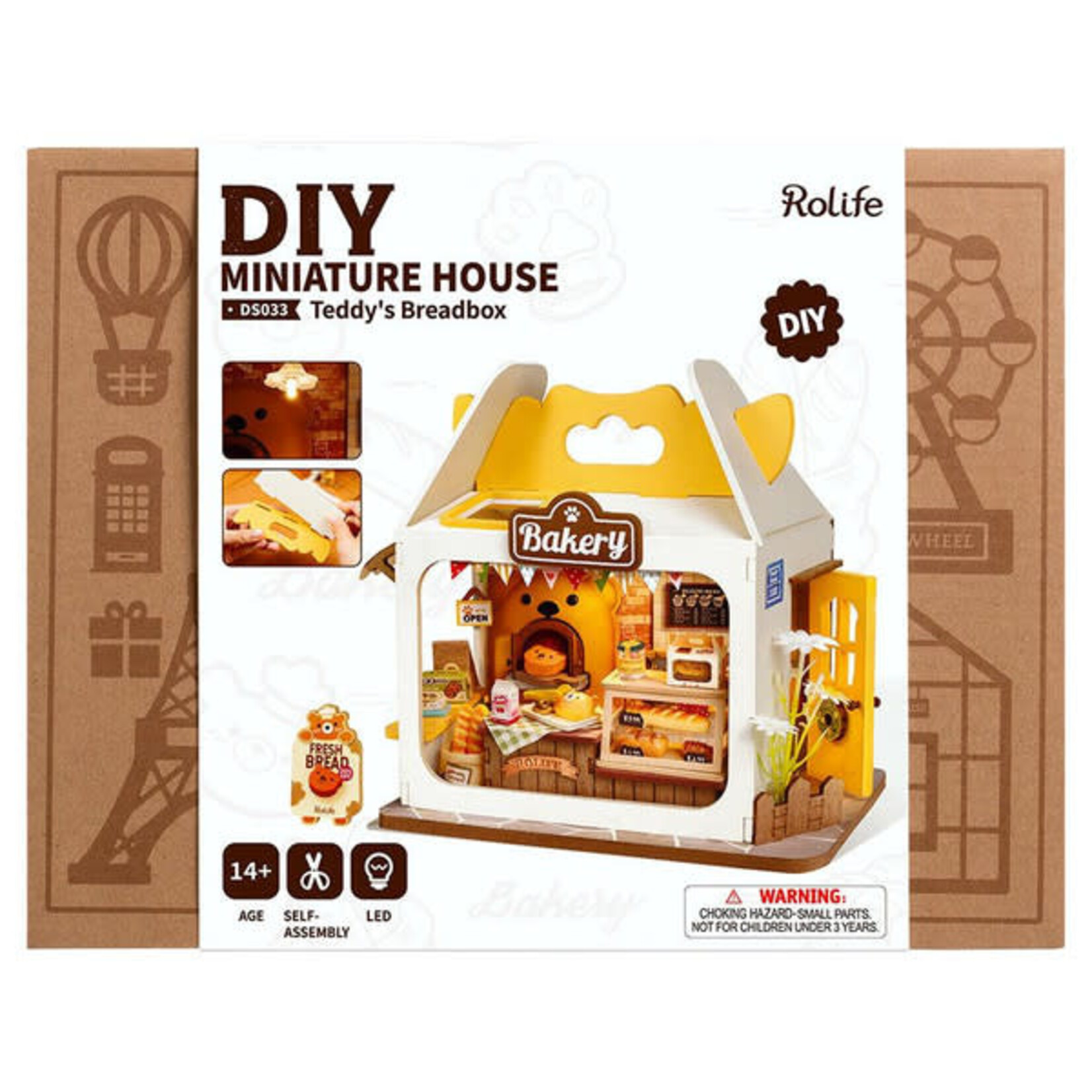 Robotime Rolife: Teddy's Breadbox DIY Miniature House