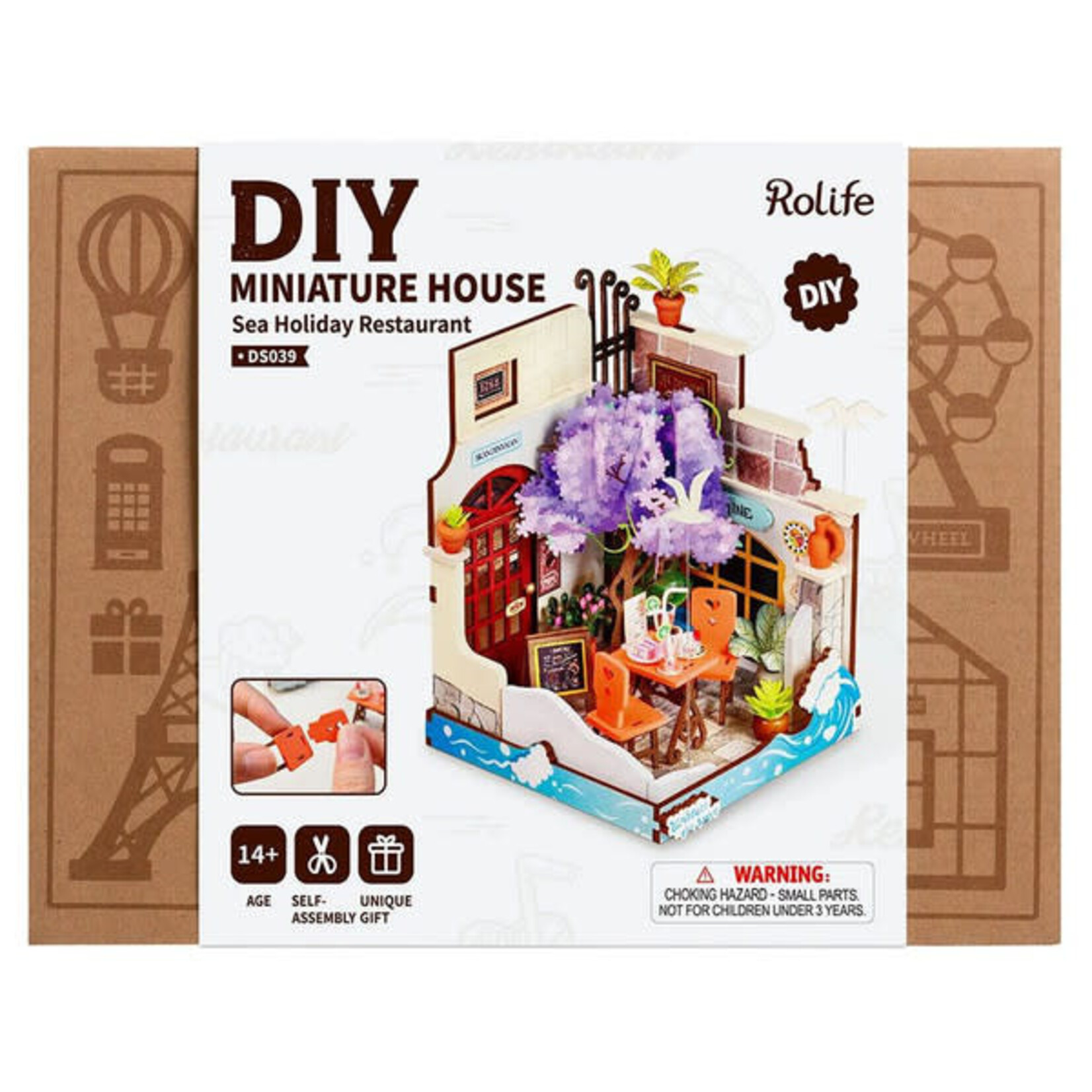 Robotime Rolife: Sea Holiday Restaurant DIY Miniature House