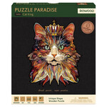 Robotime Rowood: Puzzle Paradise: Cat King 200 piece puzzle