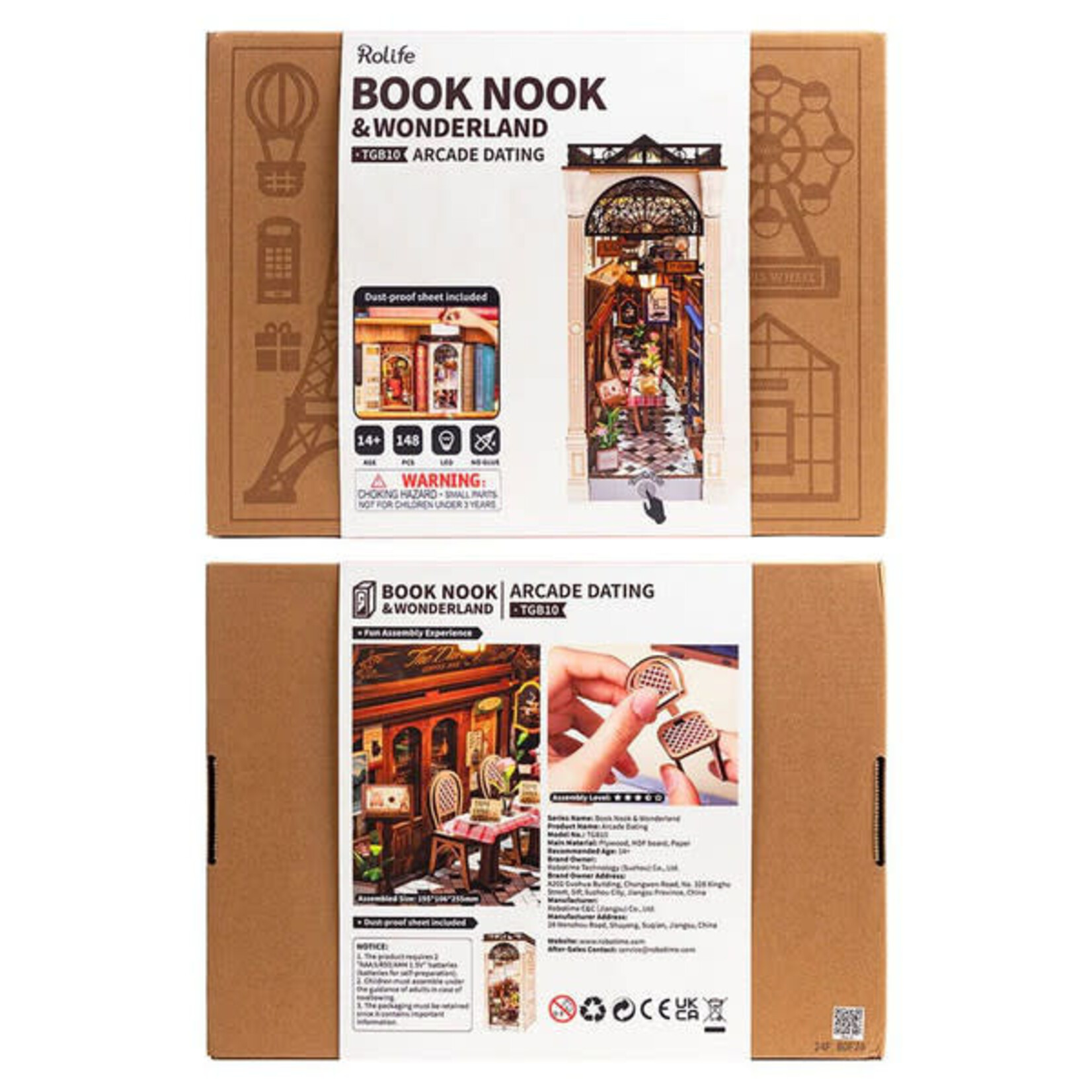 Robotime Rolife: Arcade Dating Book Nook & Wonderland