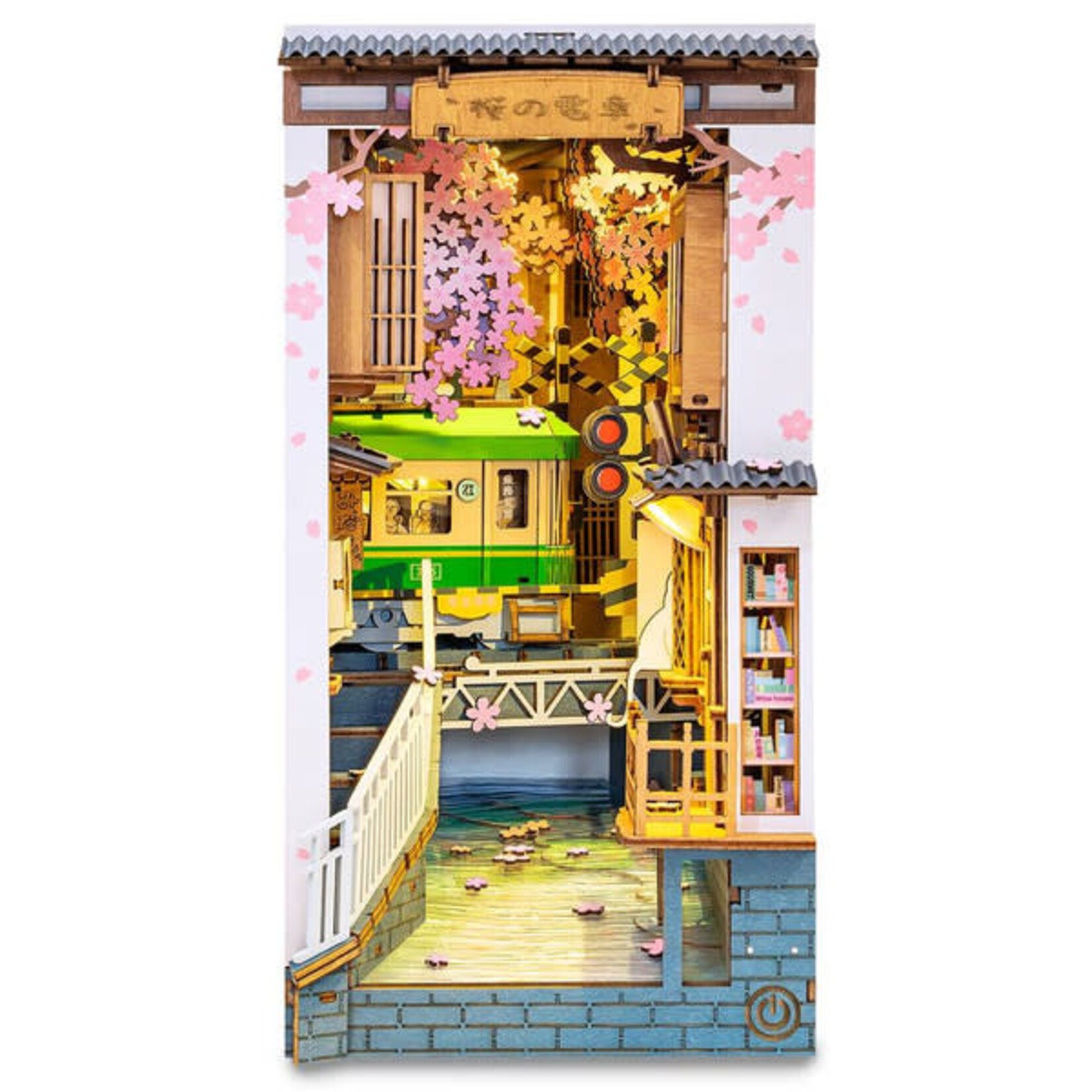 Robotime Rolife: Sakura Densya Book Nook & Wonderland