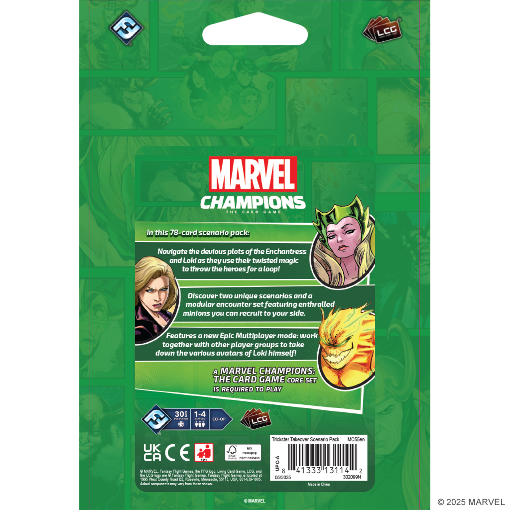 Fantasy Flight Games Marvel Champions: Trickster Takeover Scenario Pack