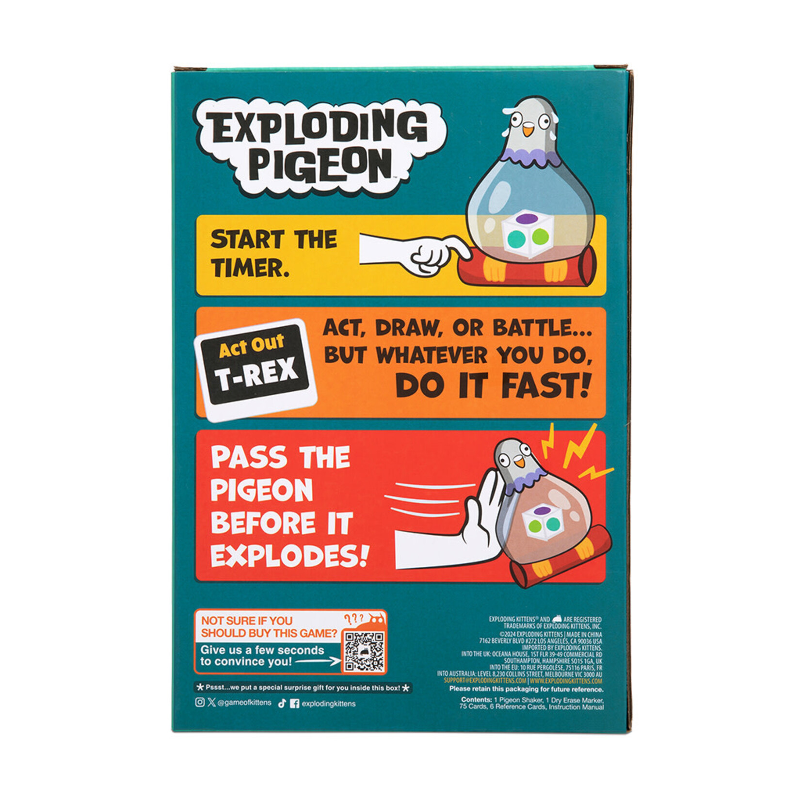 Exploding Kittens Exploding Pigeon
