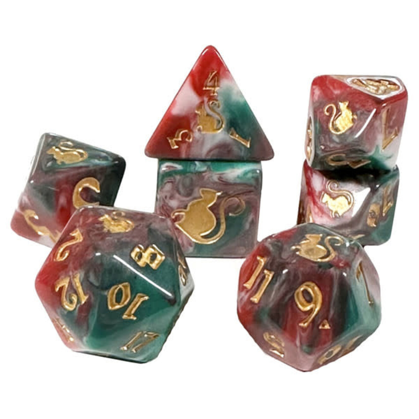 Black Oak Workshop Kitty-Clacks Dice: Lucky