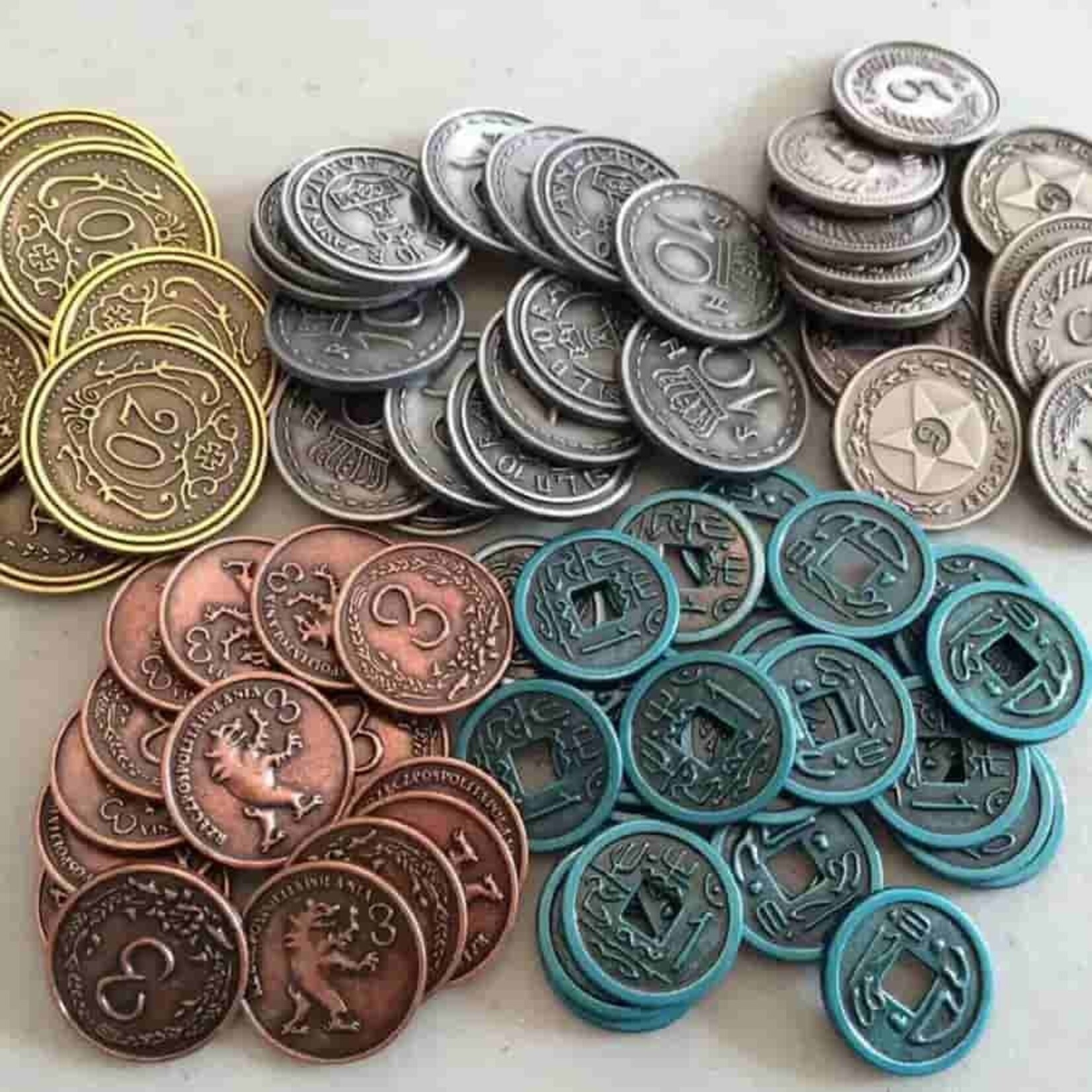 Stonemaier Games Scythe & Expeditions Metal Coins