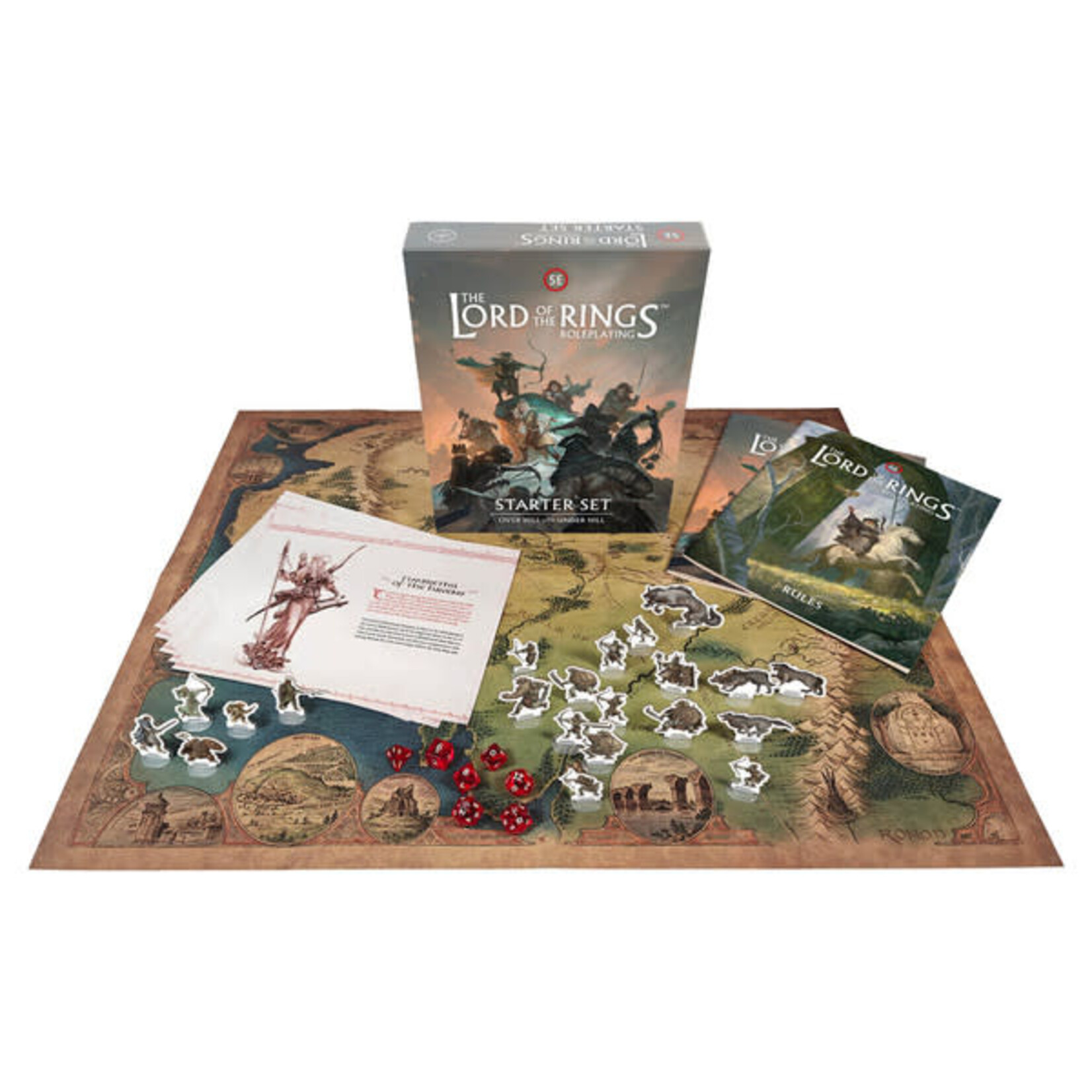 Free League Publishing The Lord of the Rings Roleplaying: Starter Set: Over Hill and Under Hill