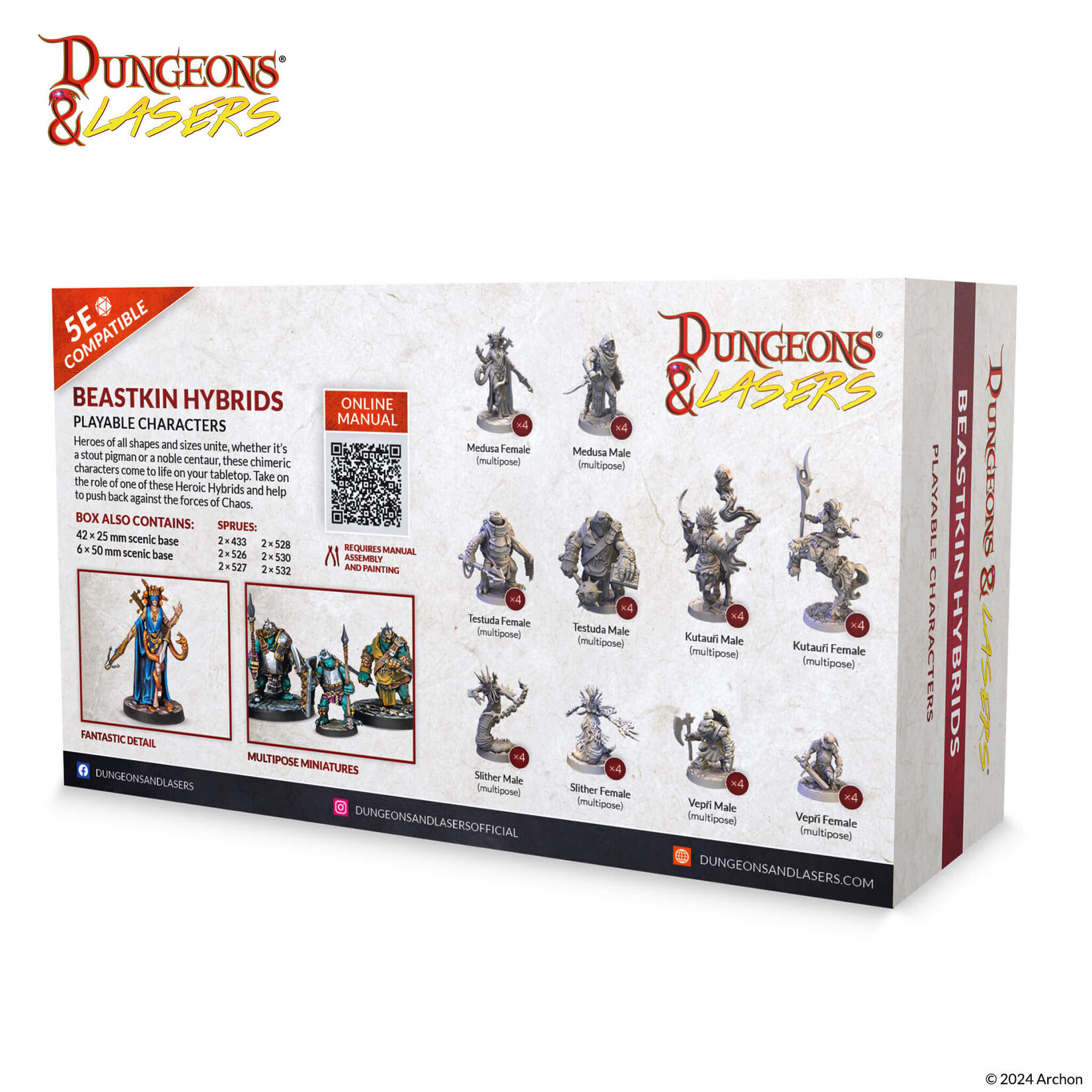Archon Studios Dungeons & Lasers: Beastkin Hybrids