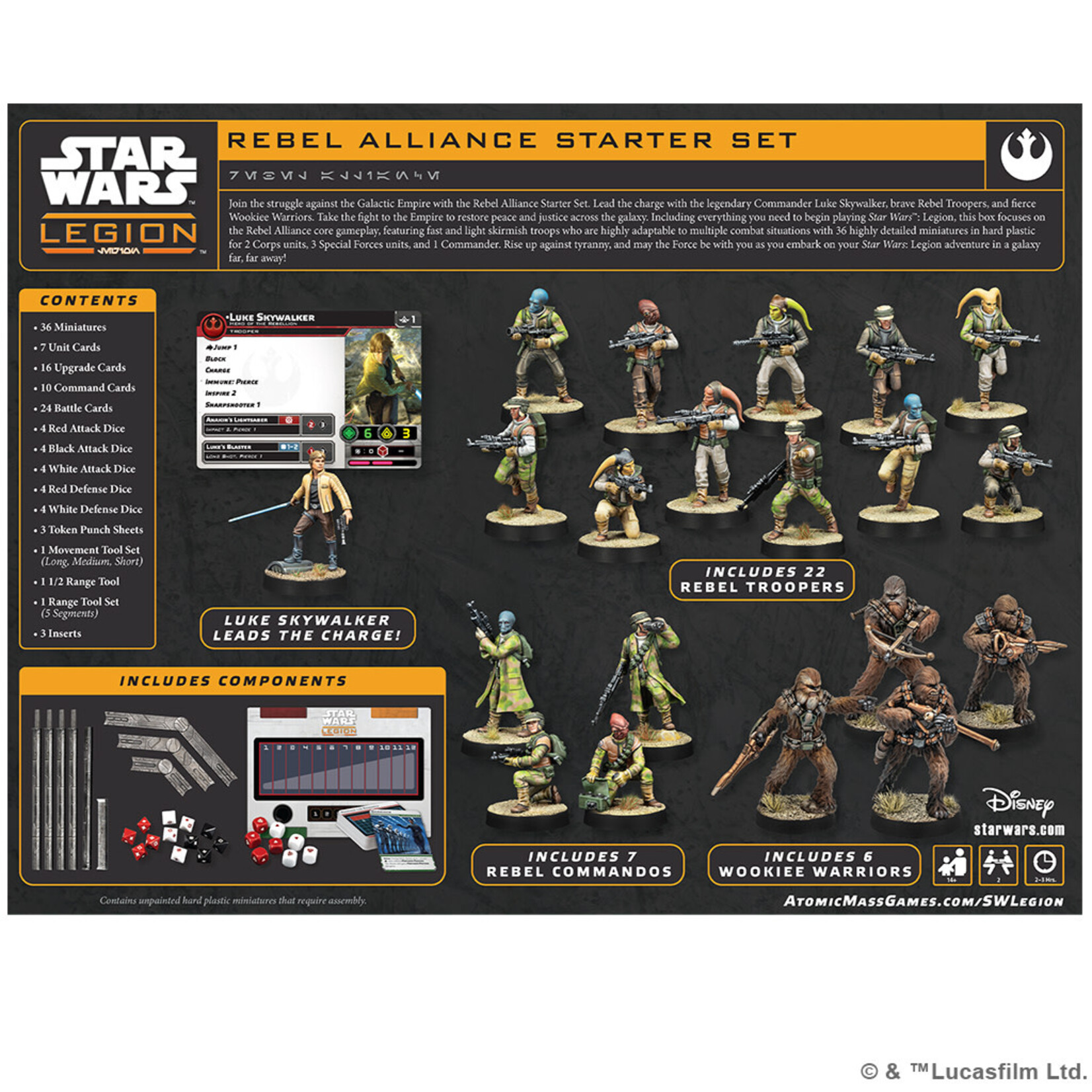 Atomic Mass Games Star Wars: Legion: Rebel Alliance Starter Set
