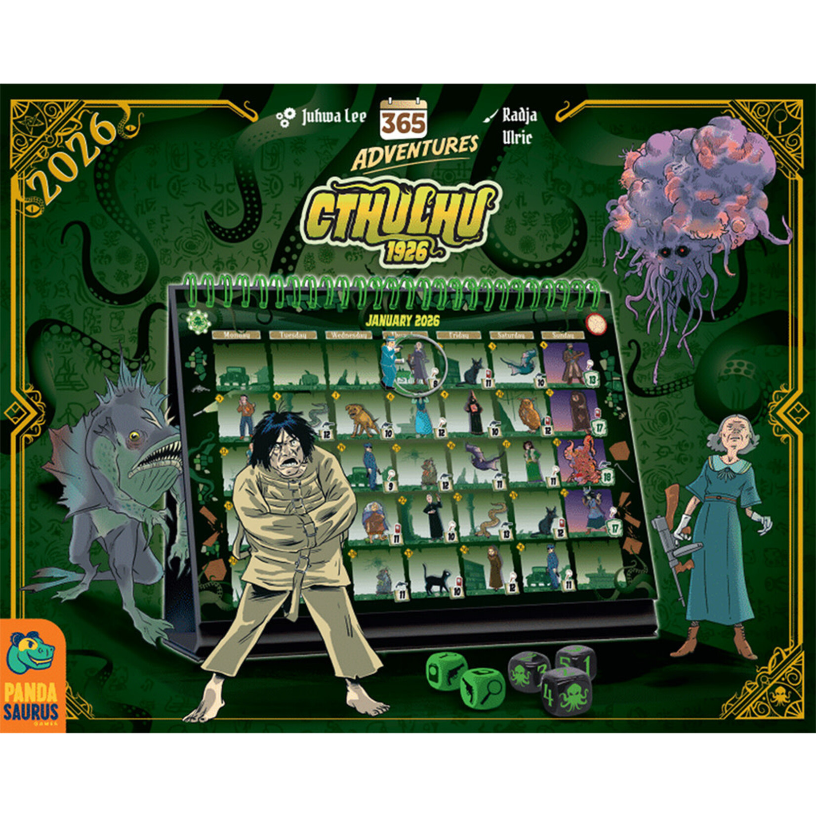 Pandasaurus LLC 365 Adventures 2026 Calendar: Cthulhu 1926