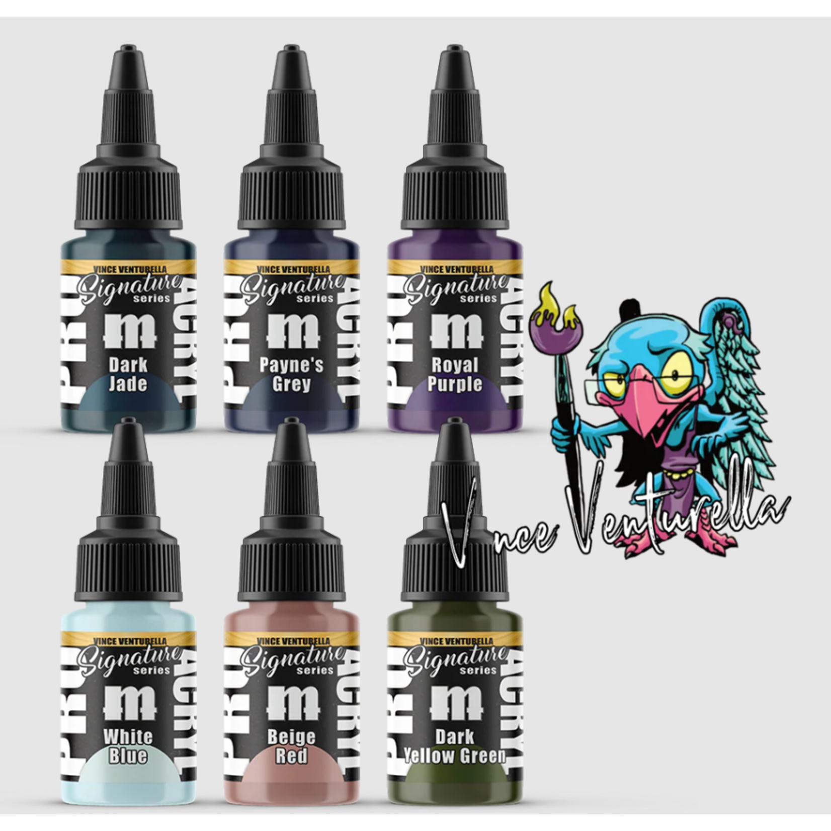 Monument Hobbies Pro Acryl Paint Set Signature Series 1: Vince Venturella